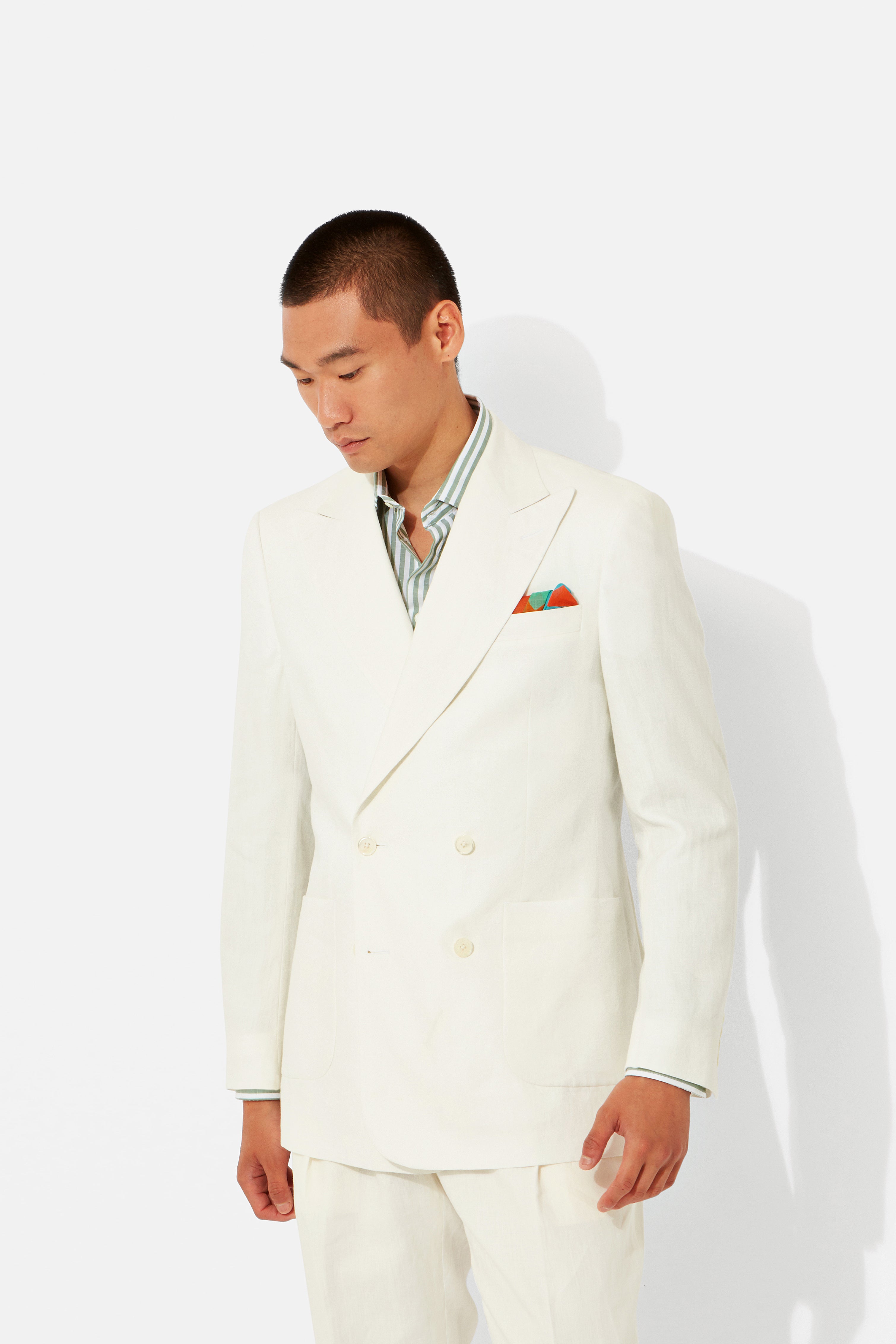 Double Breasted Linen Jacket