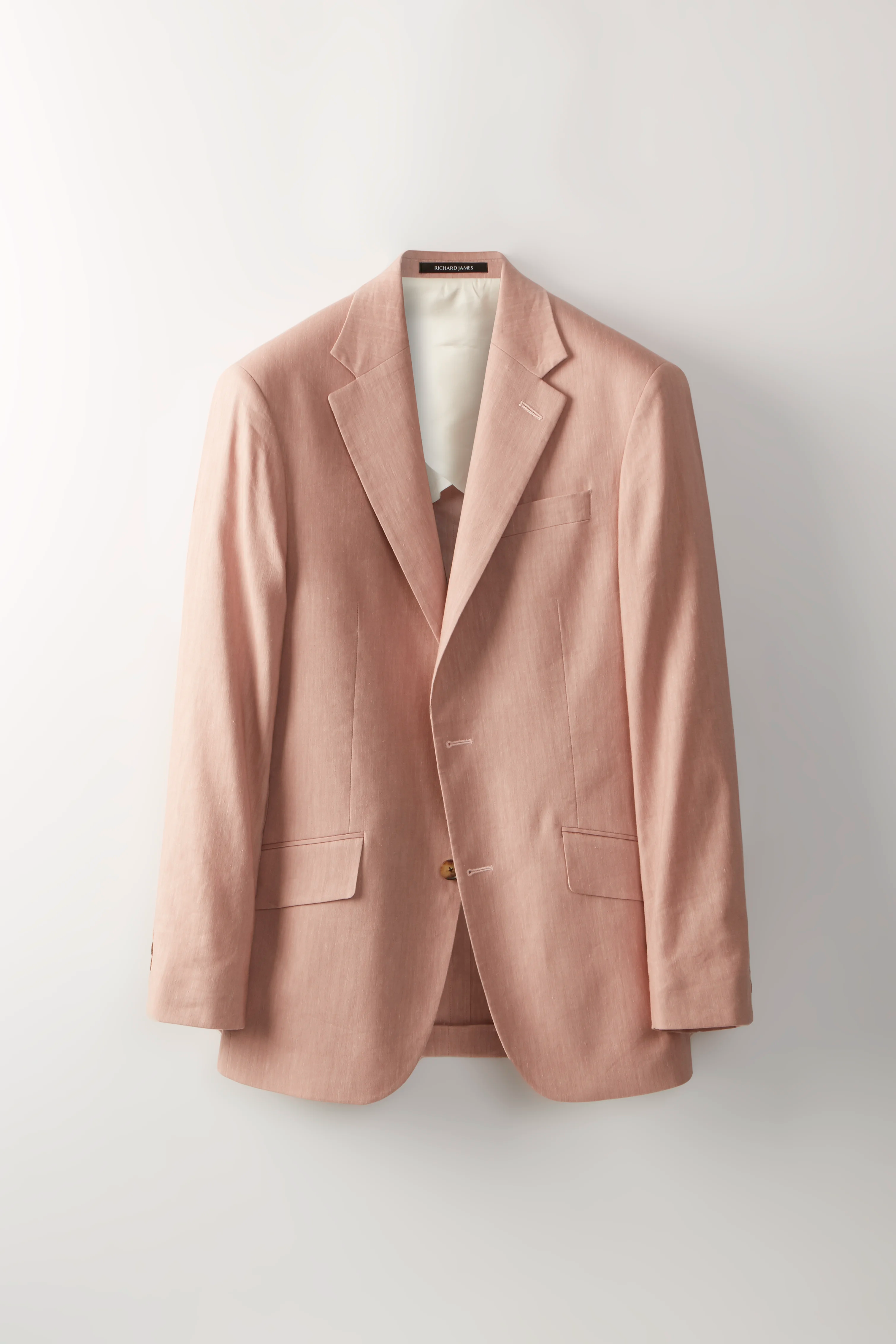 Chapman Jacket – Dust Pink Stretch Linen & Wool