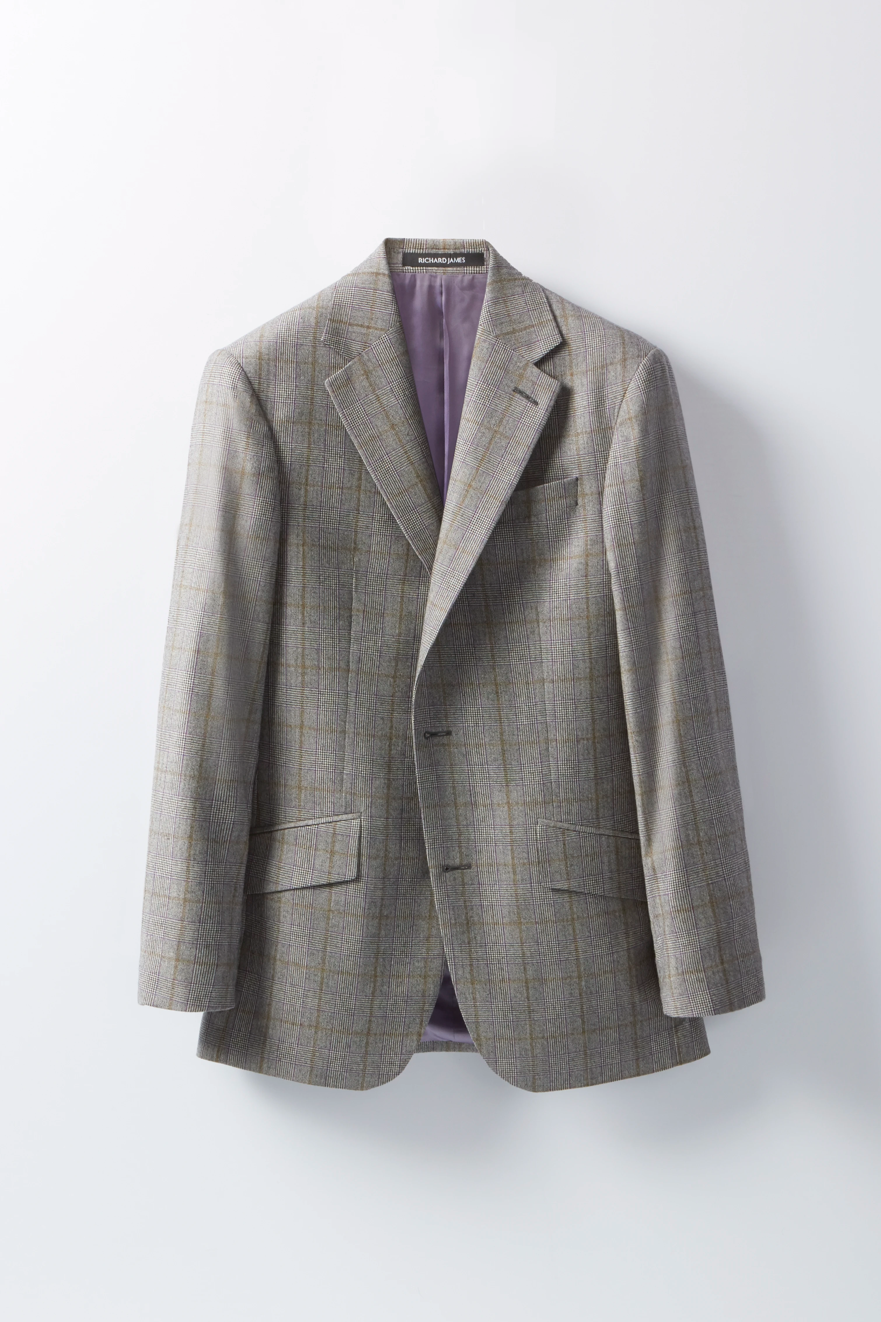 Chapman Jacket – Purple & Tan Prince Of Wales Check