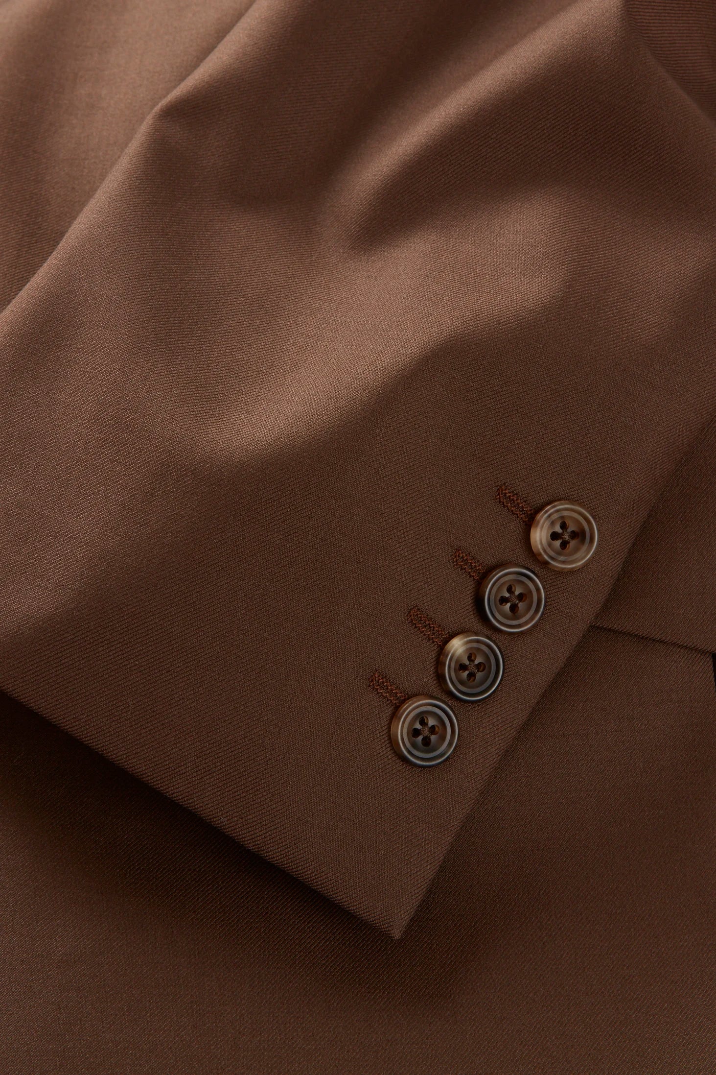 Chapman Jacket – Coffee Virgin Wool Twill