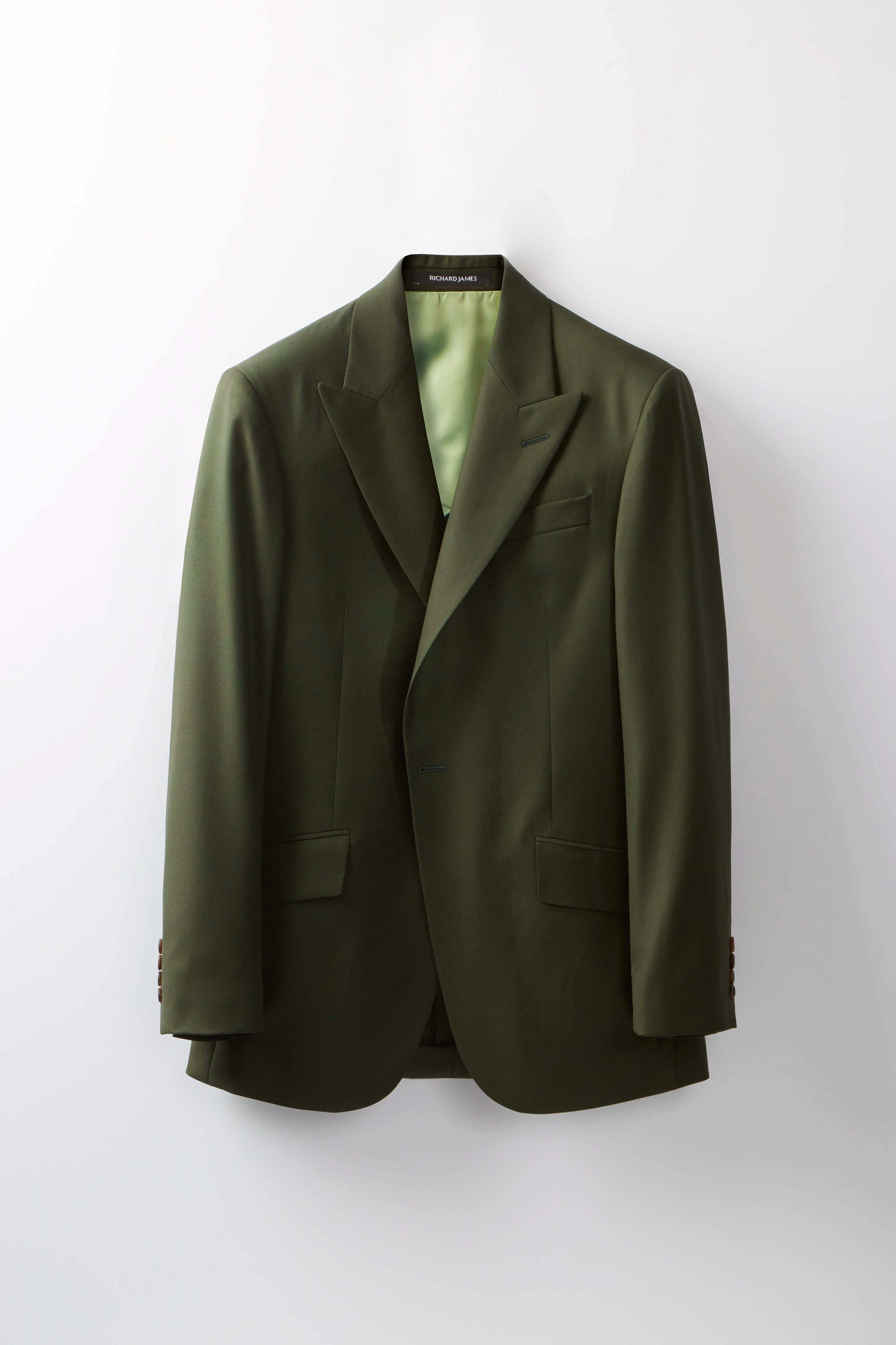 Chapman Jacket – Dark Olive Virgin Wool Twill