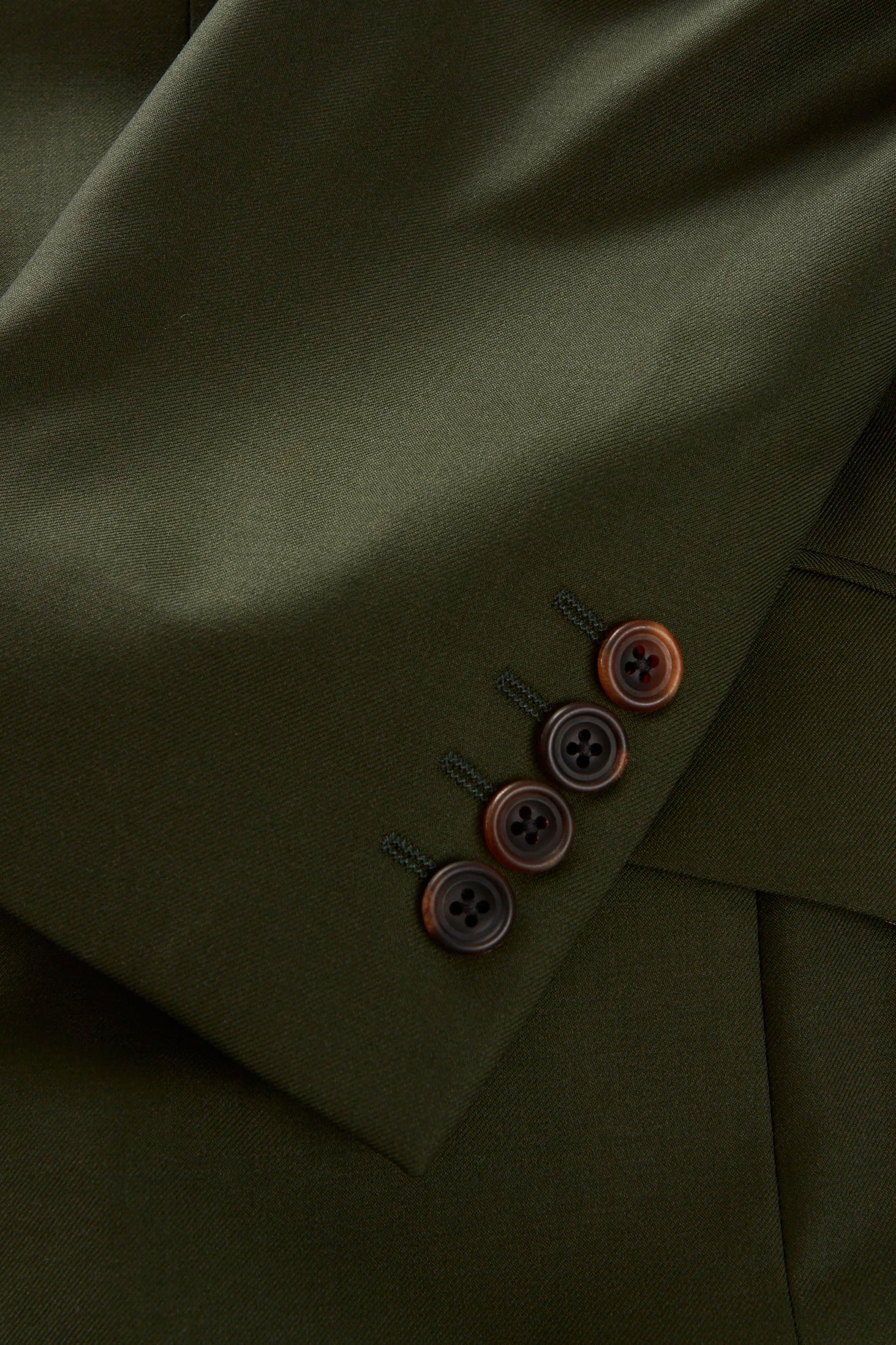 Chapman Jacket – Dark Olive Virgin Wool Twill