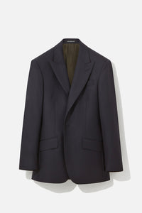 Navy Wool Twill Jacket