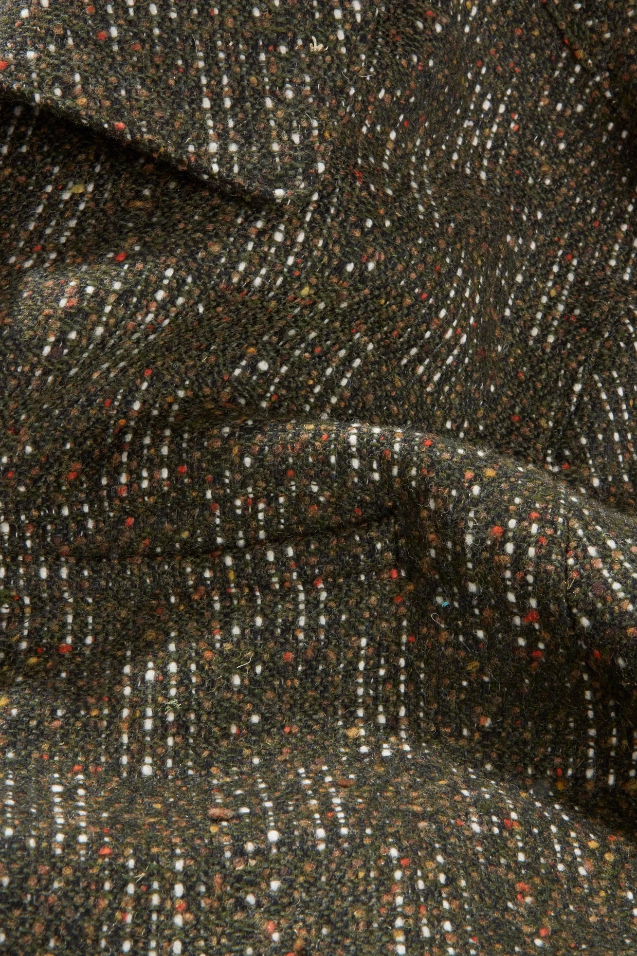 Chore Jacket – Olive Linear Check Wool Blend