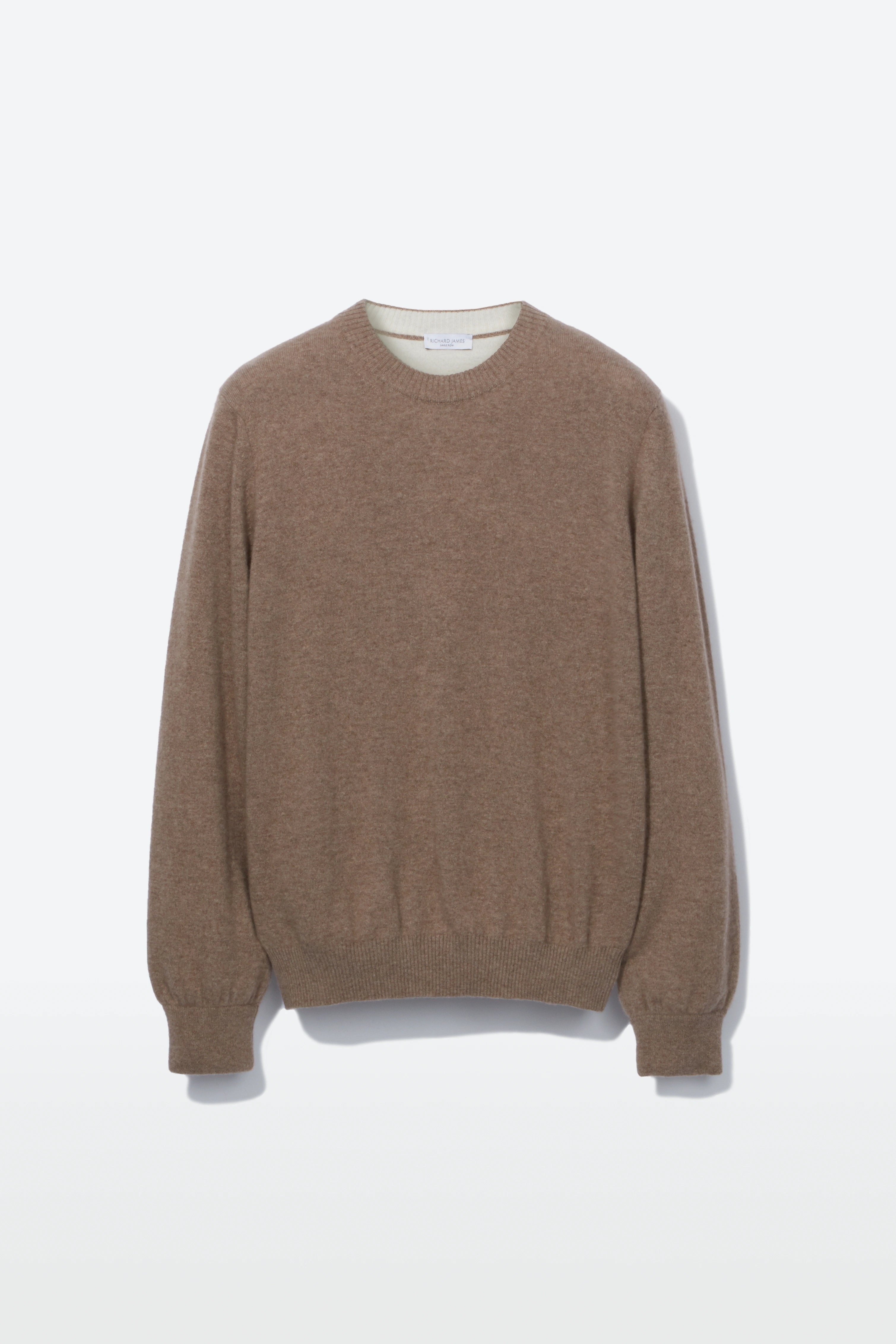 Crew Neck – Tan Cashmere
