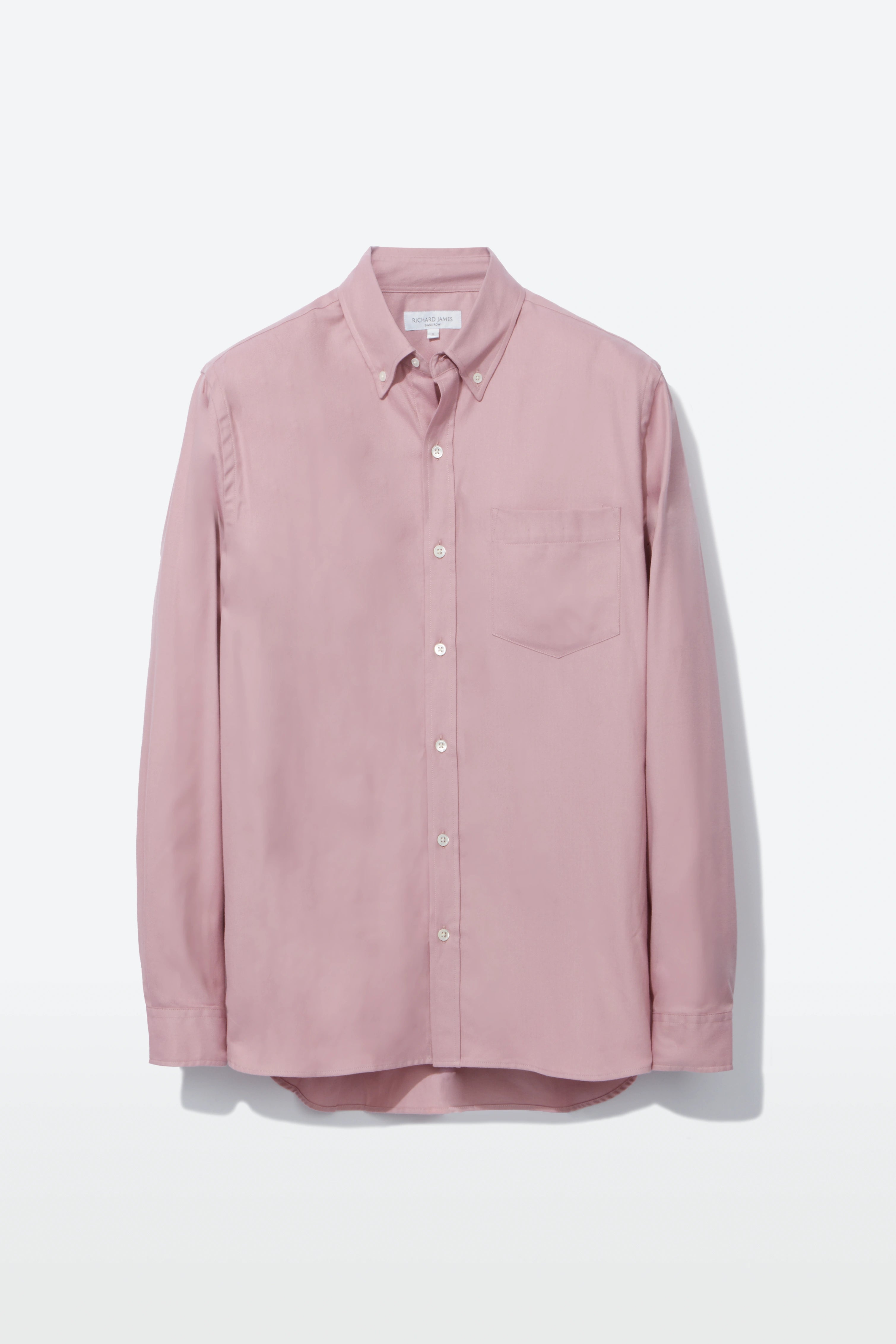 Button-Down Shirt – Rose Cotton Flannel Twill