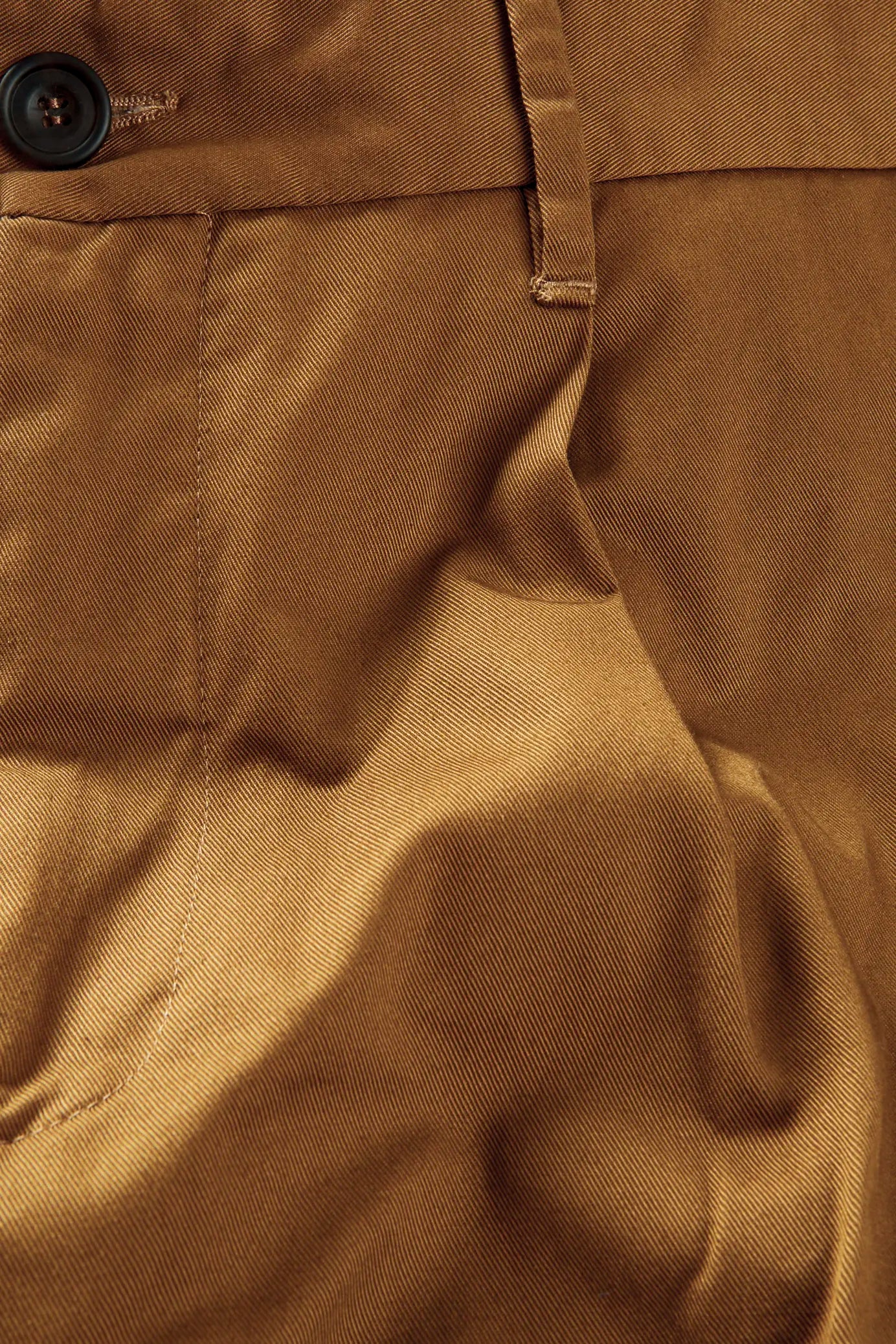 Pleated Chinos – Tan Organic Cotton