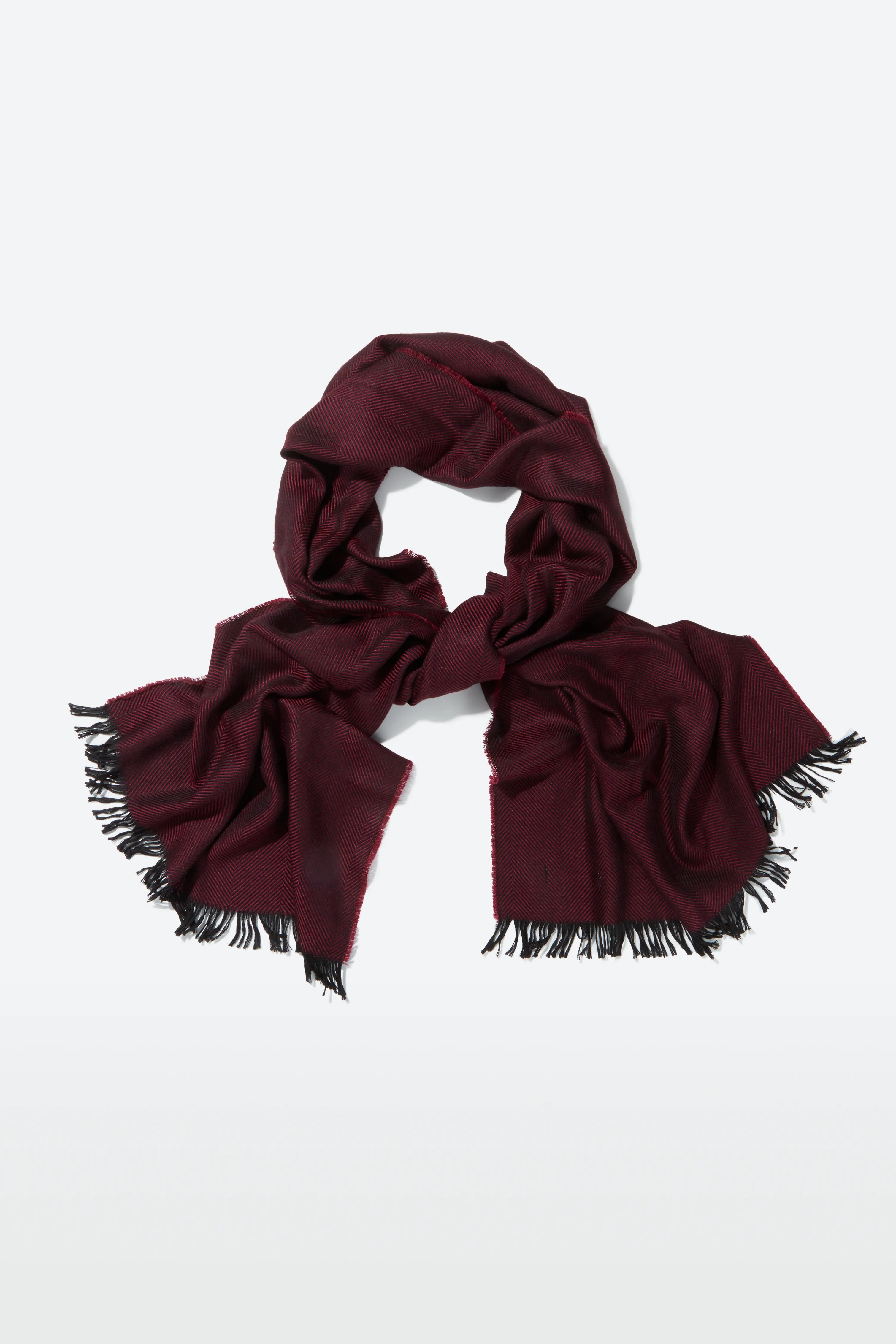 Scarf – Silk & Cashmere Dusk Herringbone