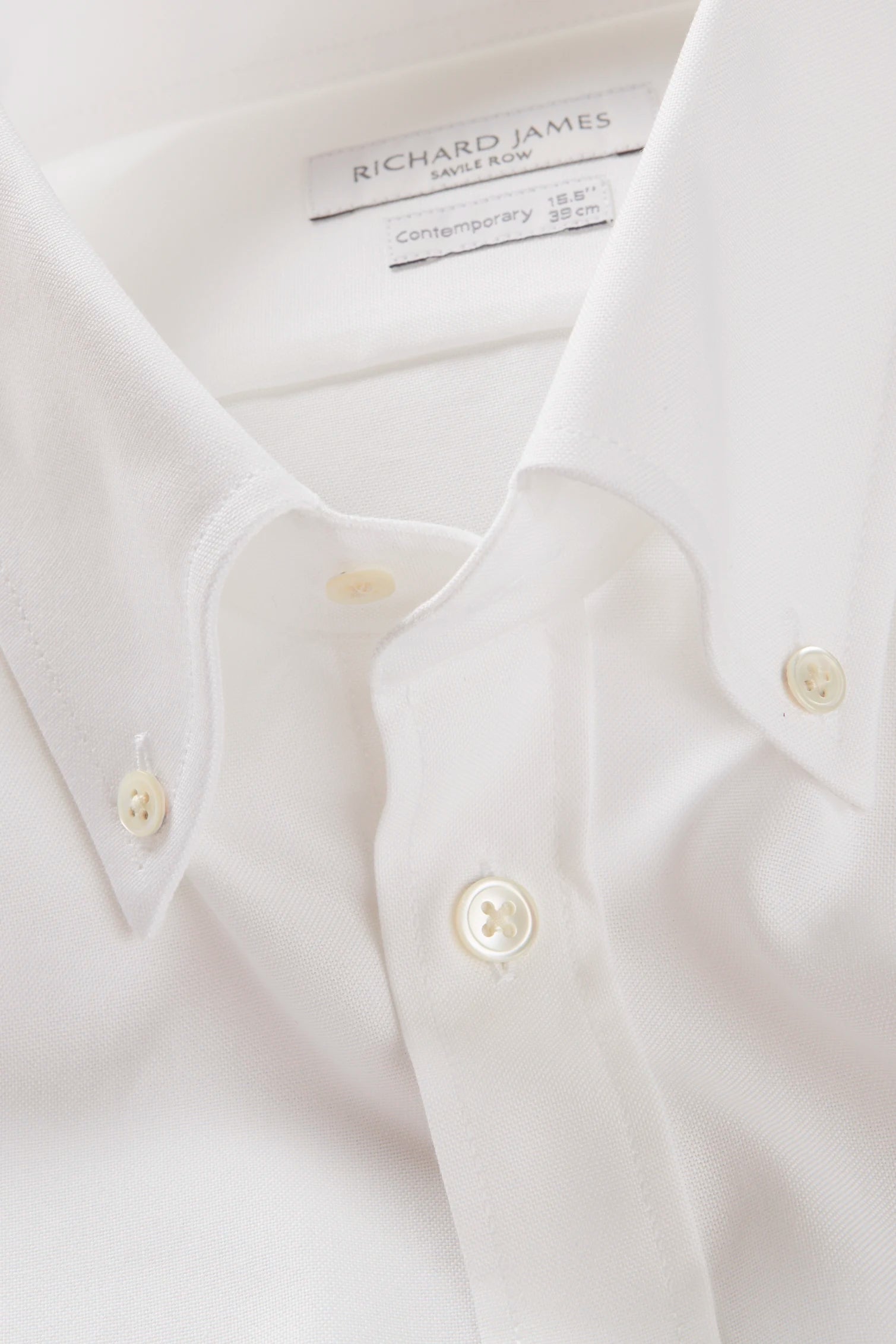 Button-Down Shirt – White Cotton Oxford