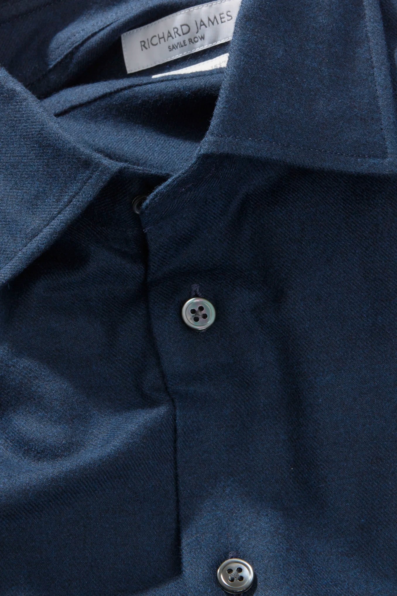 Contemporary Shirt – Indigo Cotton Flannel