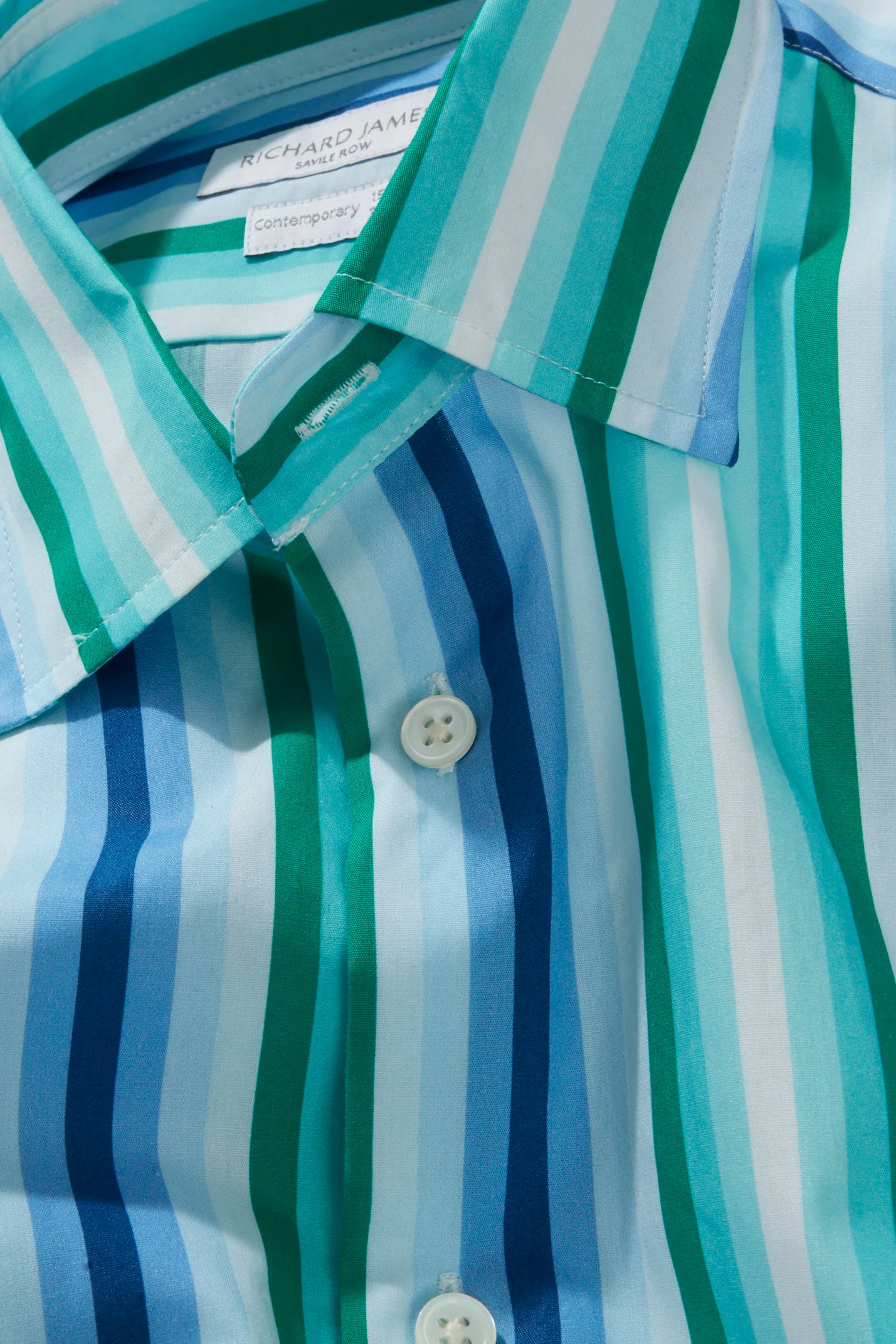 Contemporary Shirt – Blue Multi-Stripe