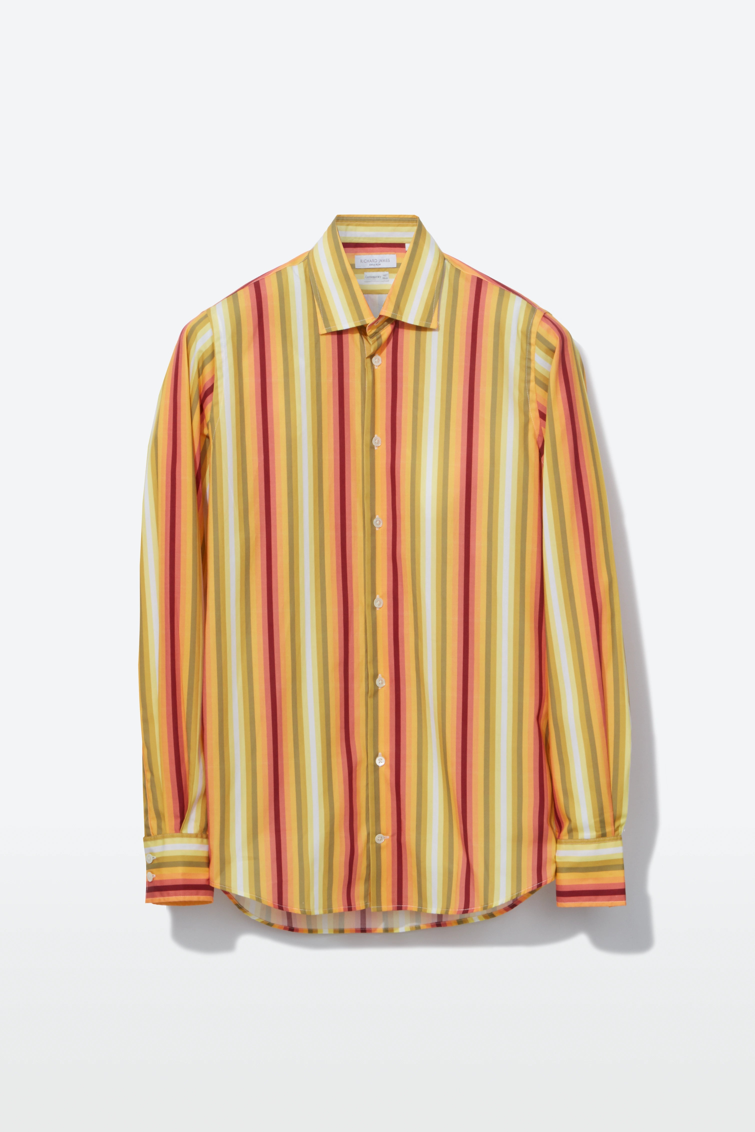 Contemporary Shirt – Yellow Multi-Stripe
