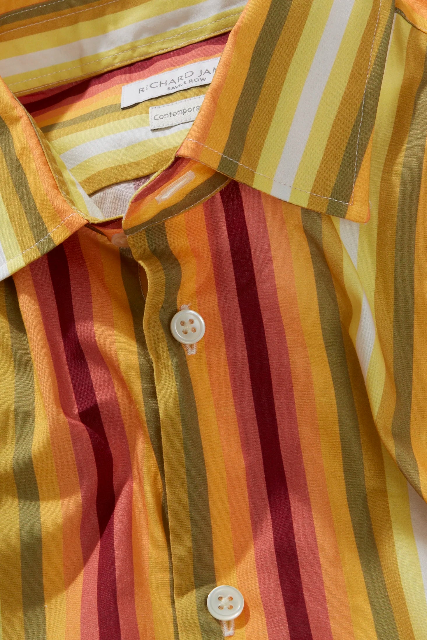 Contemporary Shirt – Yellow Multi-Stripe