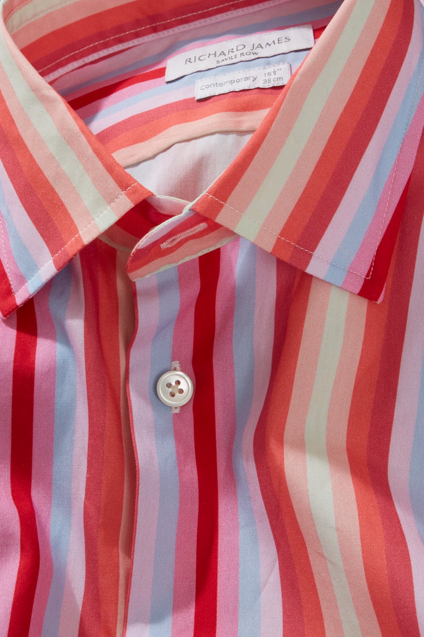 Contemporary Shirt – Red Multi-Stripe