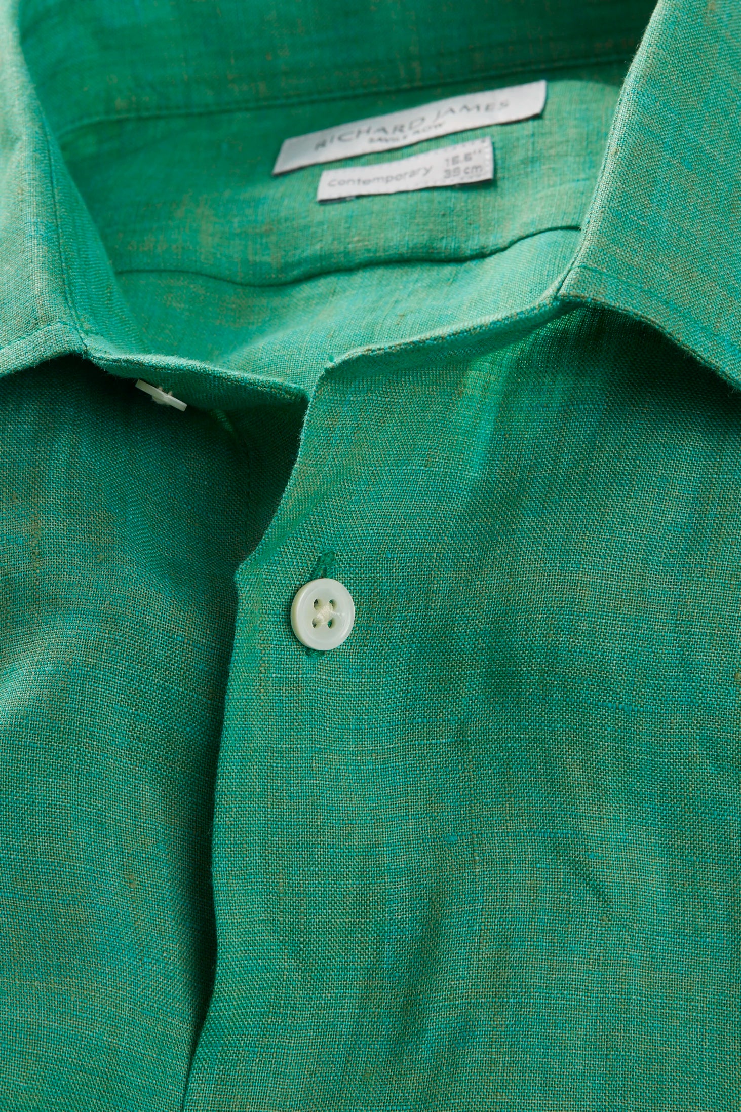 Contemporary Shirt – Green Linen