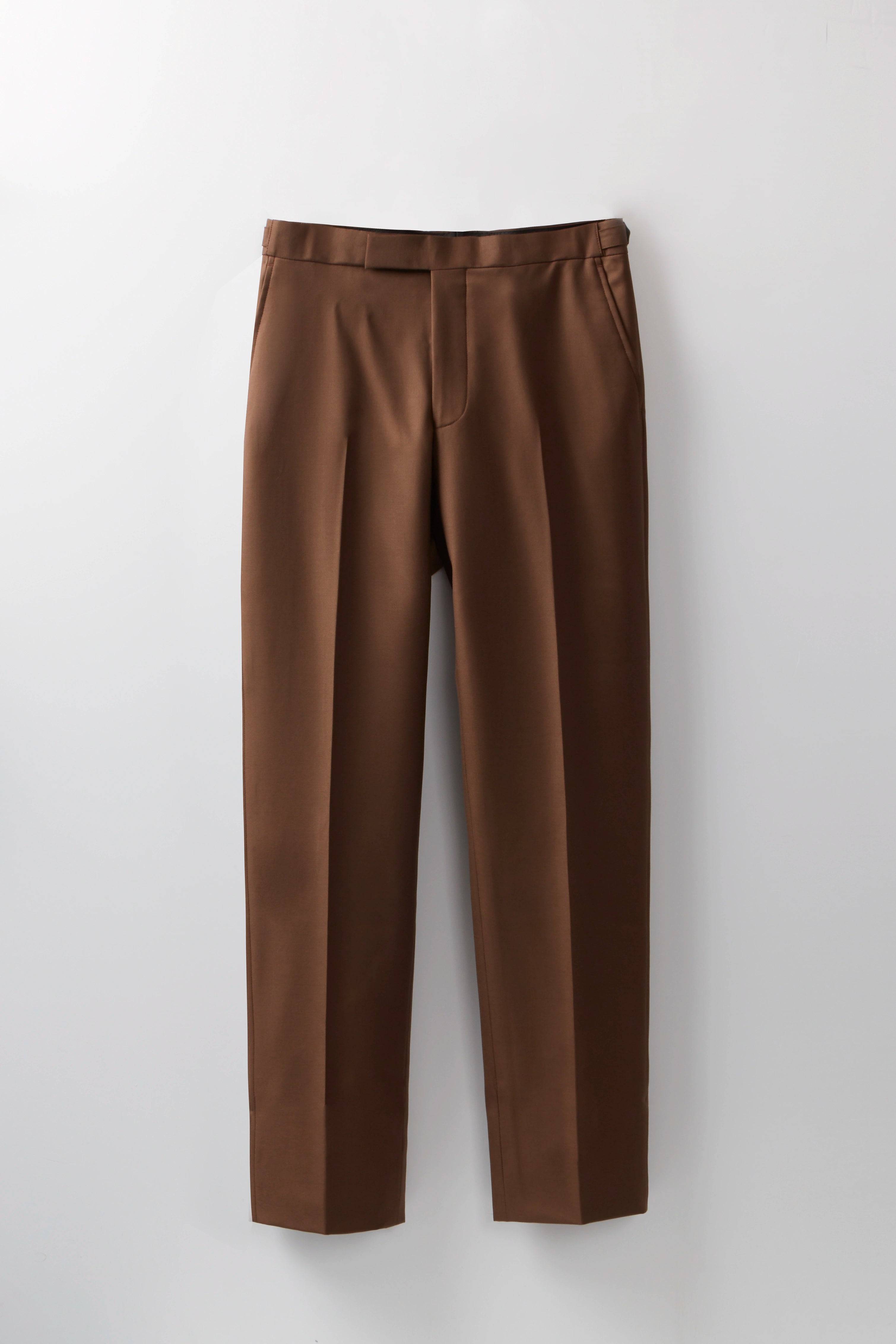 Chapman Trousers – Coffee Virgin Wool Twill