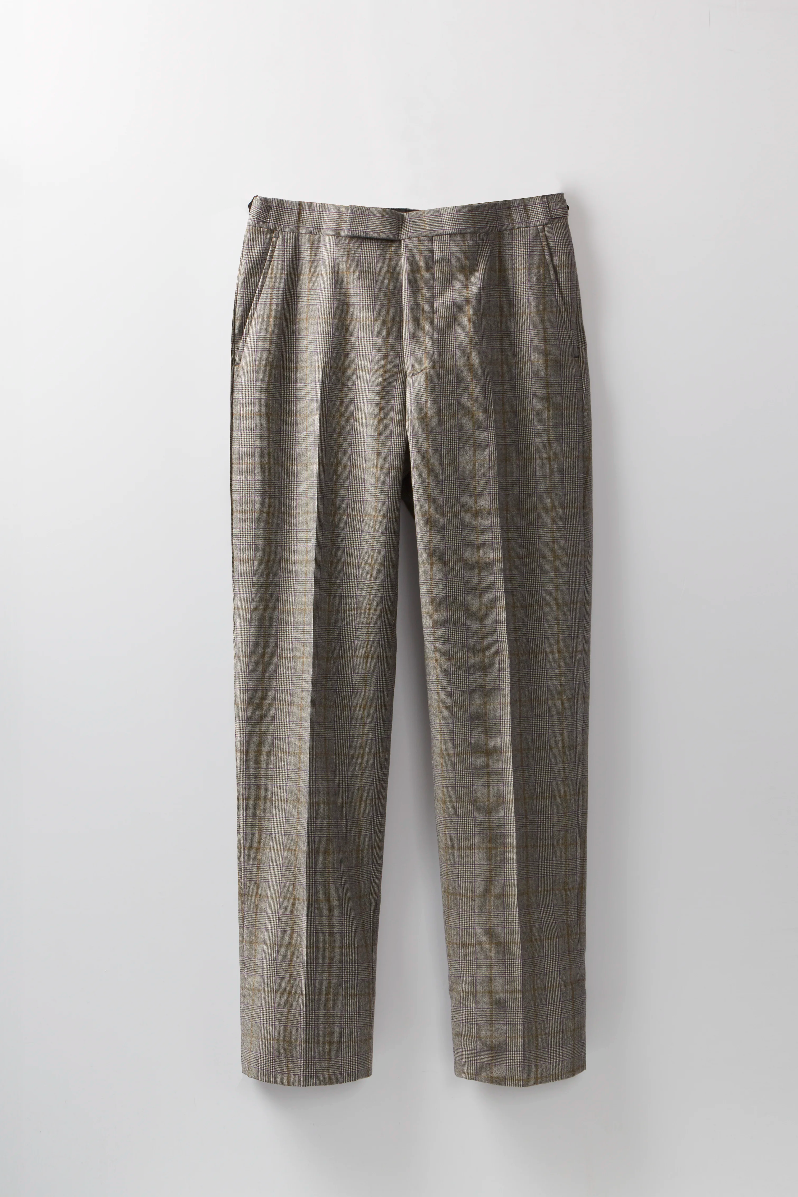Chapman Trousers – Purple & Tan Prince Of Wales Check