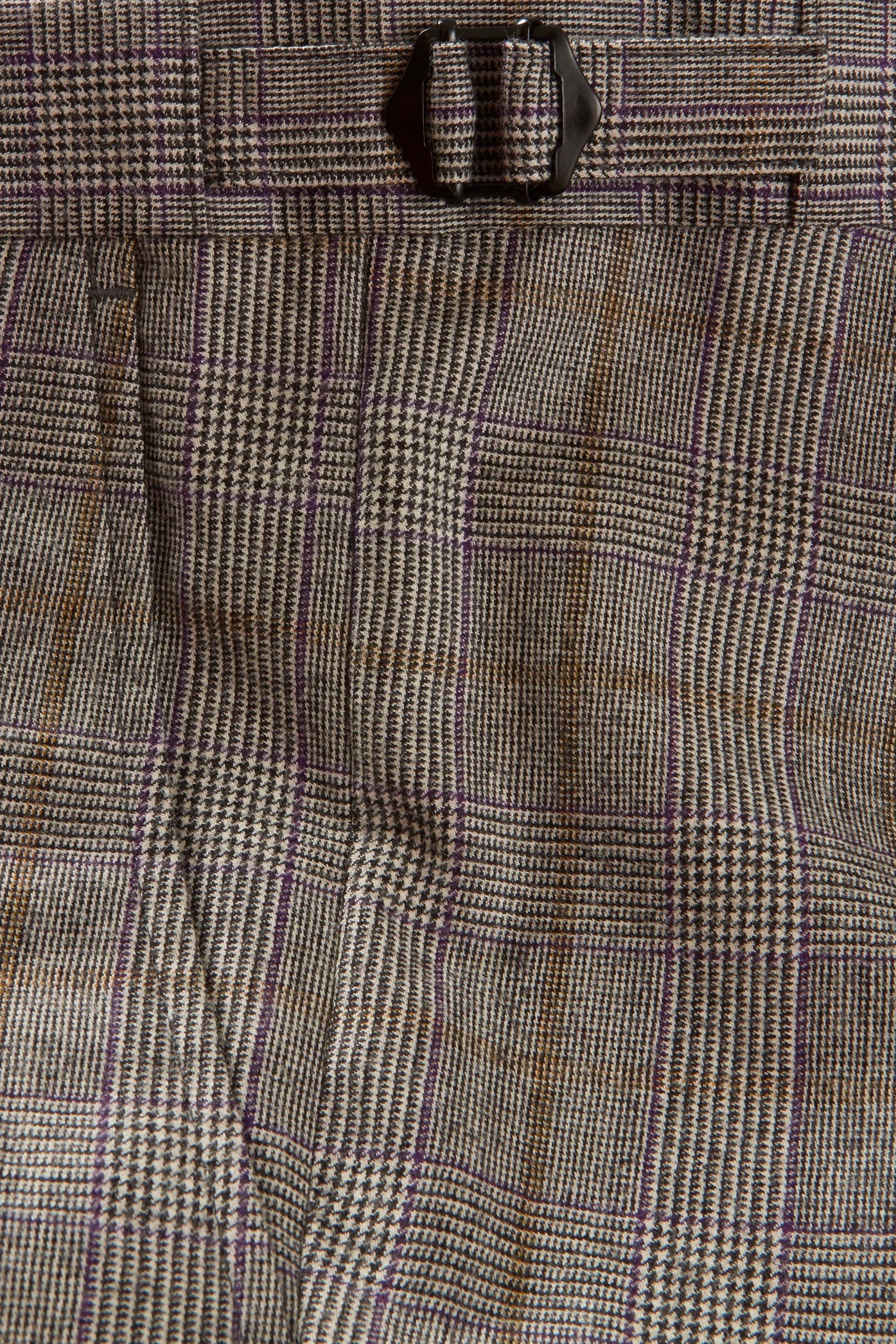 Chapman Trousers – Purple & Tan Prince Of Wales Check