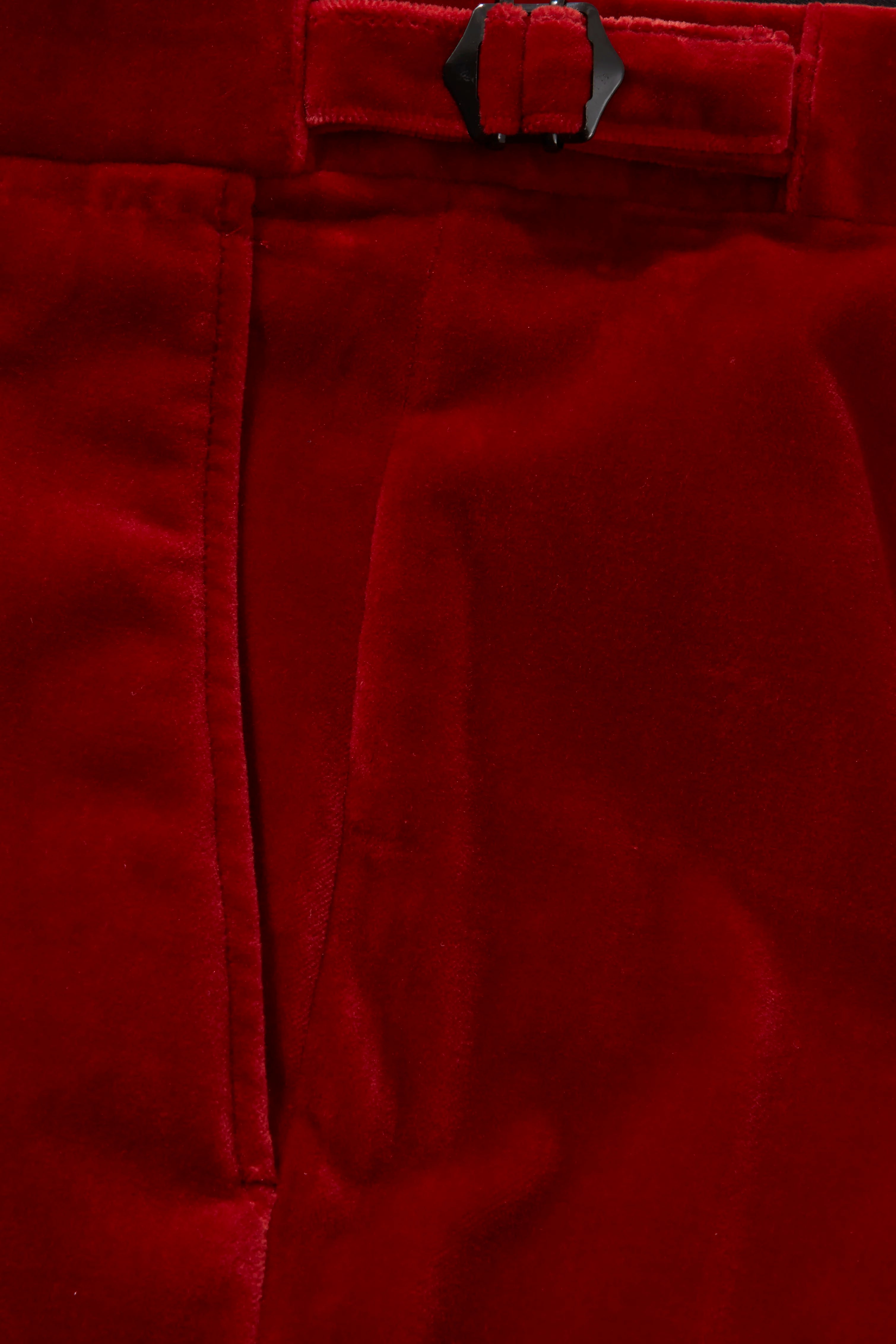 Evening Trousers – Orange Velvet