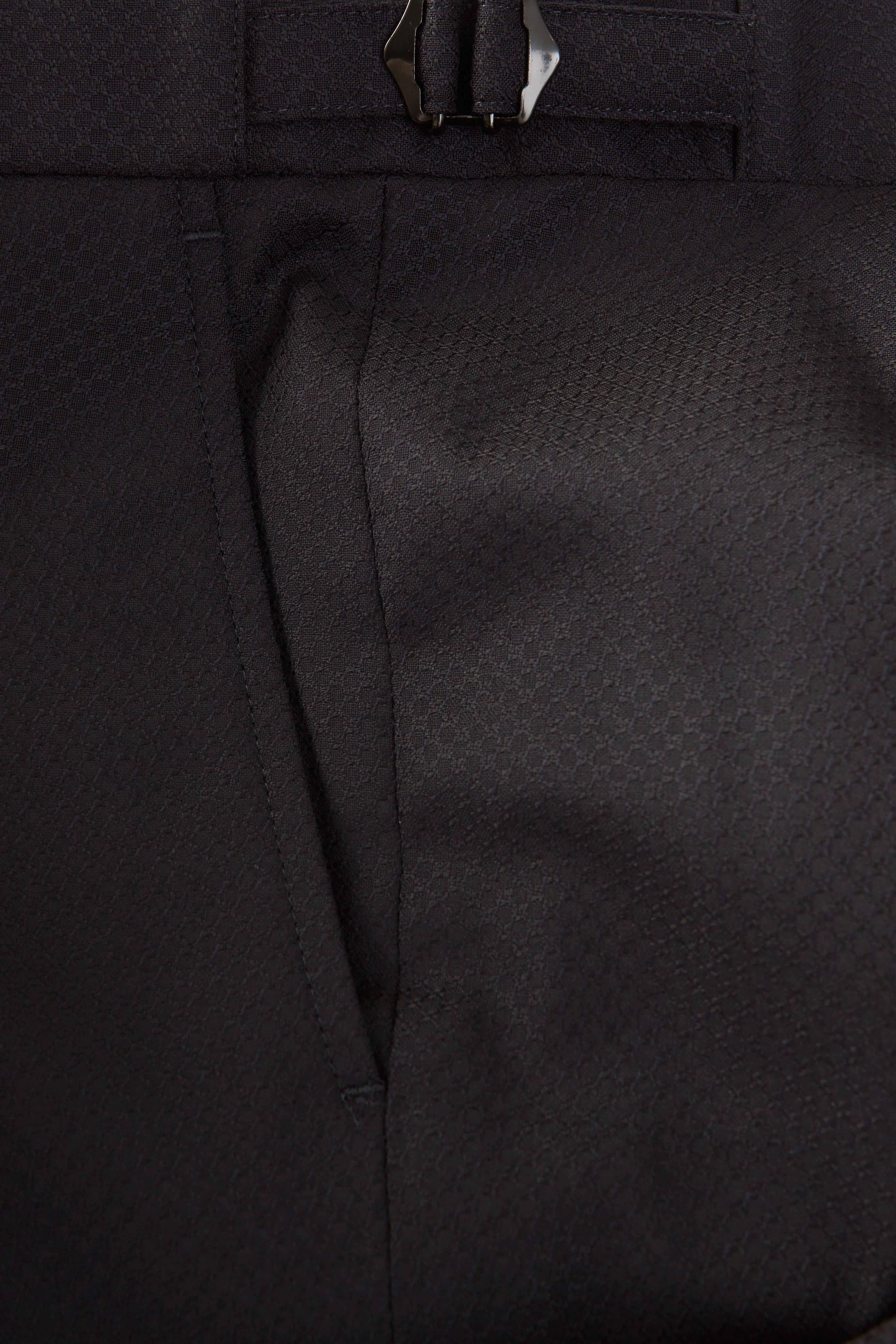 Chapman Trousers – Midnight Wool Jacquard Dogtooth