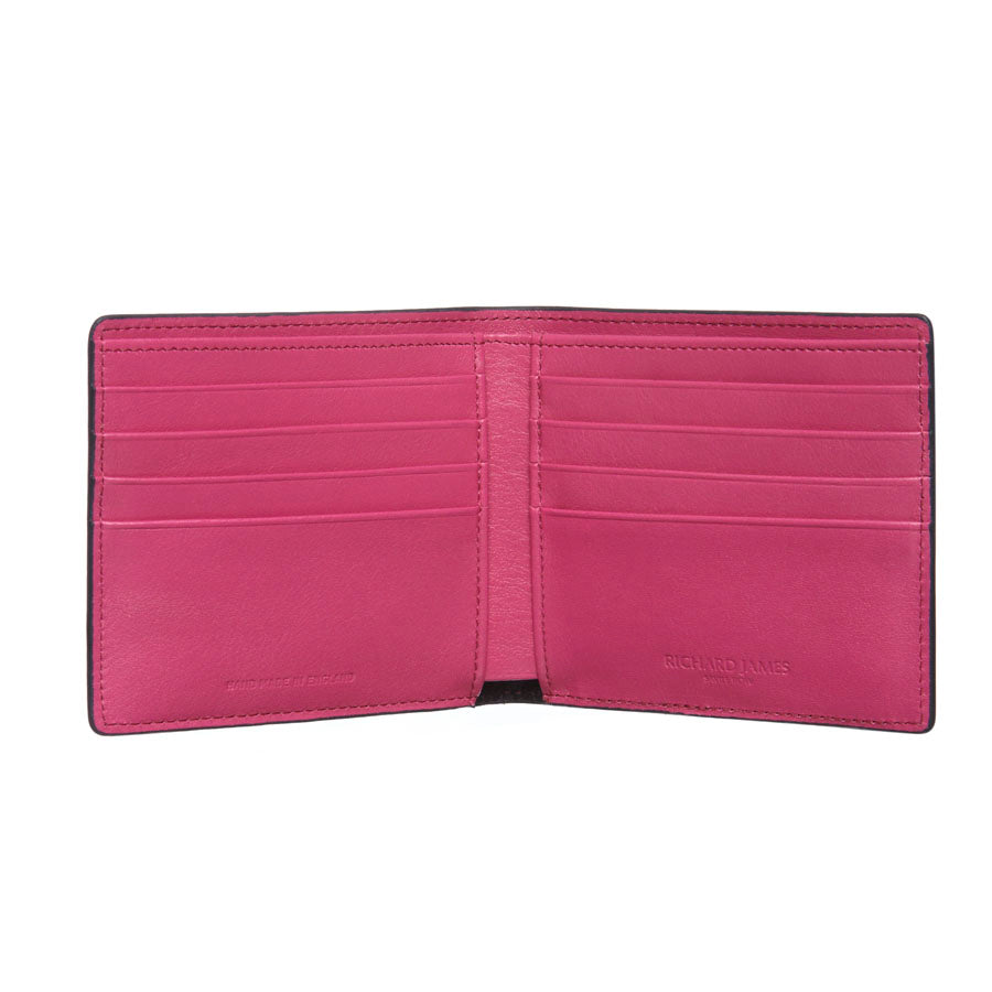 Two-Tone Wallet in Calf Leather