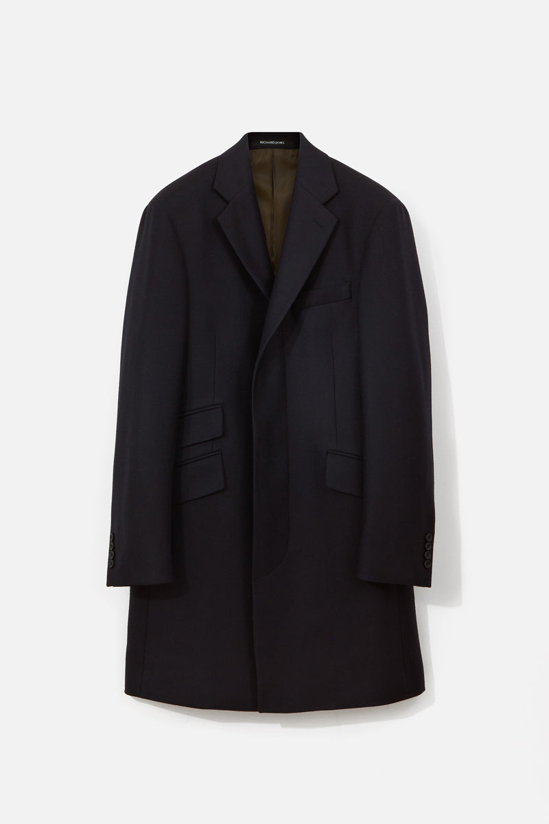 Wool and Twill Coat