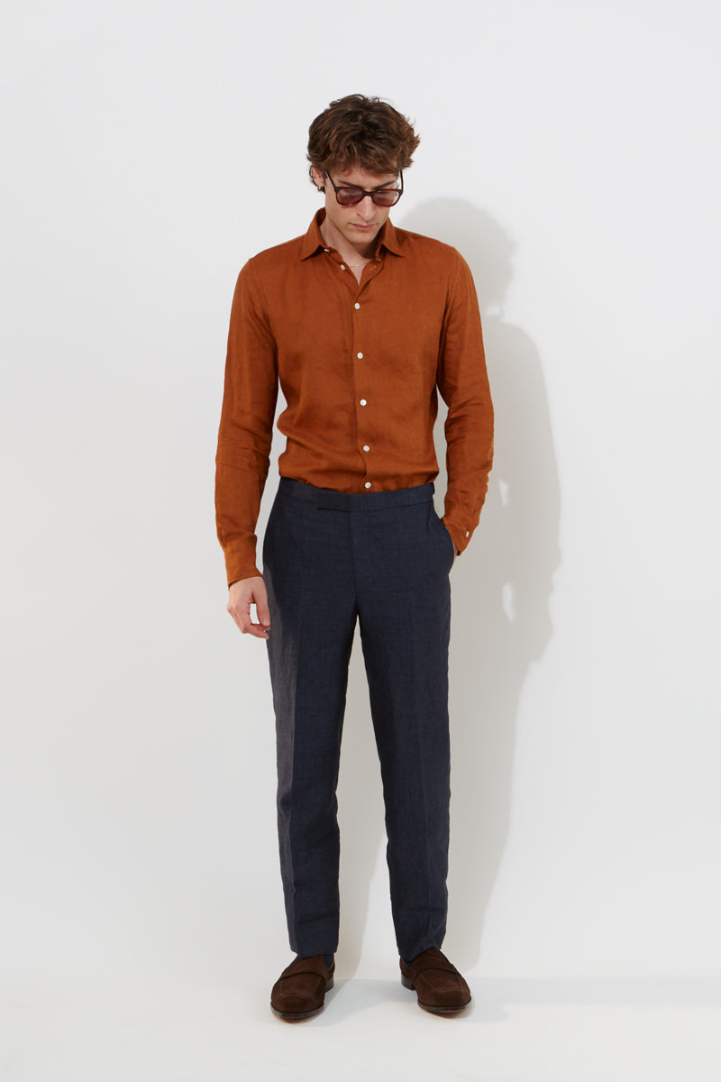 Chapman Trousers – Indigo Classic Linen