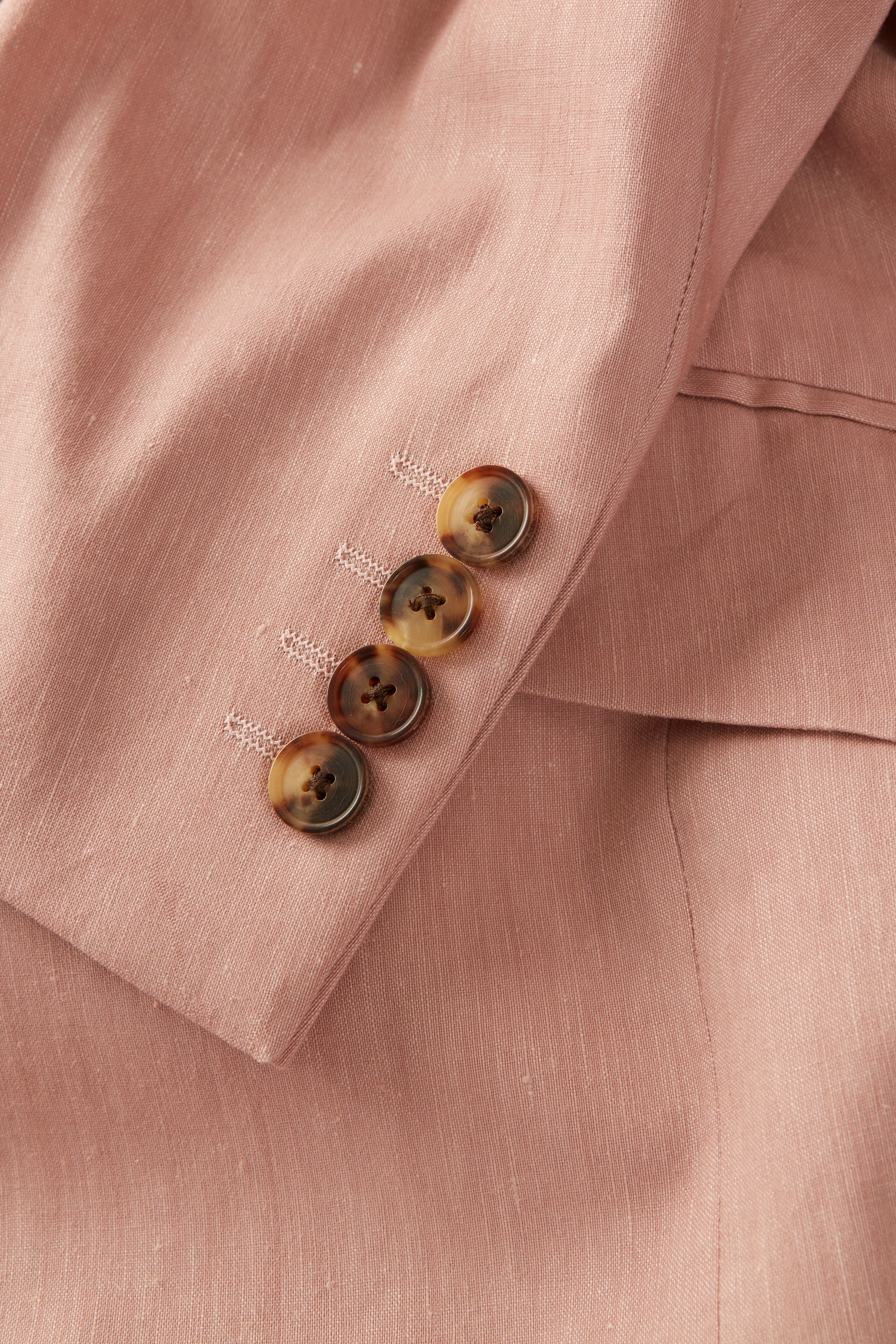 Chapman Jacket – Dust Pink Stretch Linen & Wool