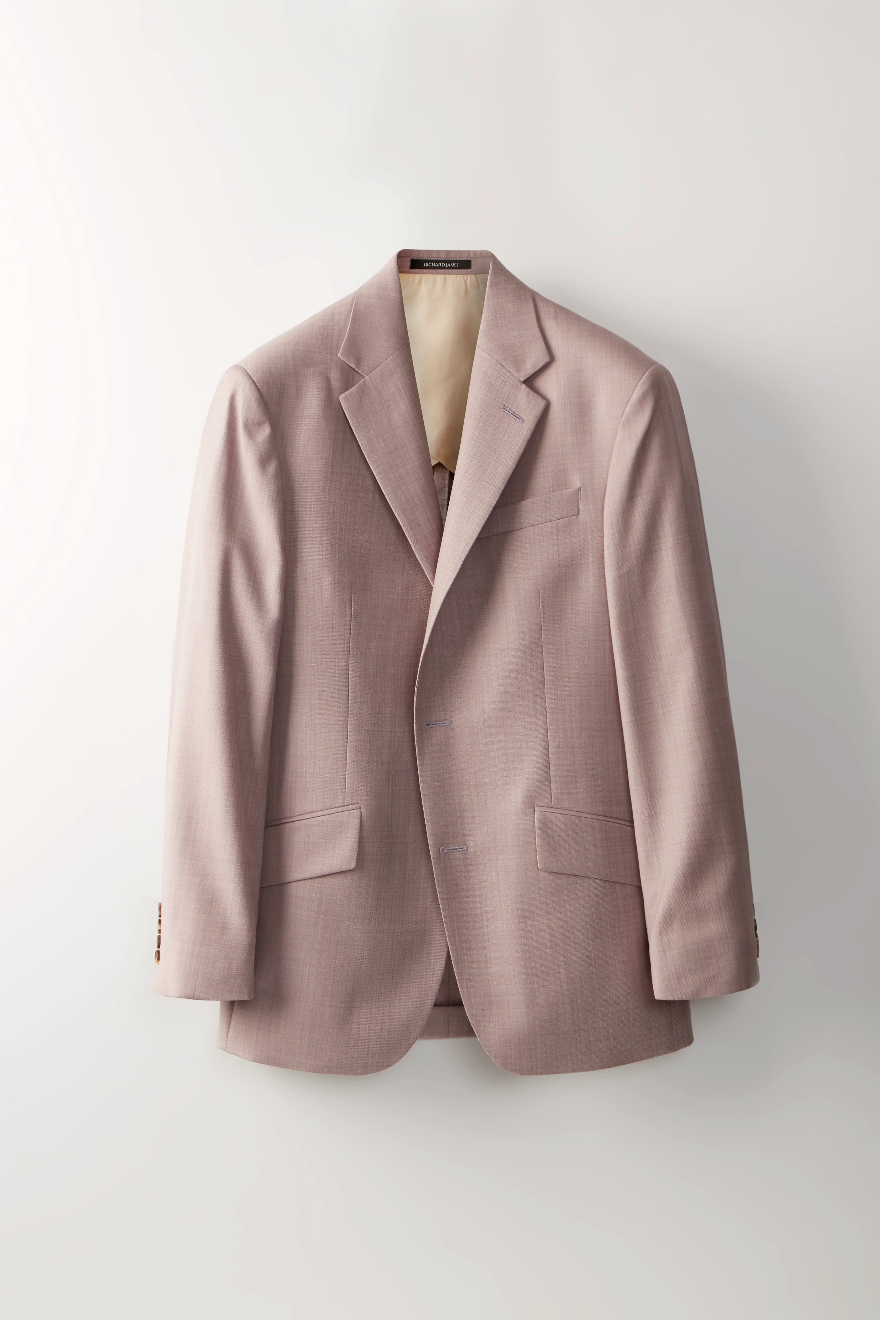 Chapman Jacket – Dusty Pink Wool Sharkskin