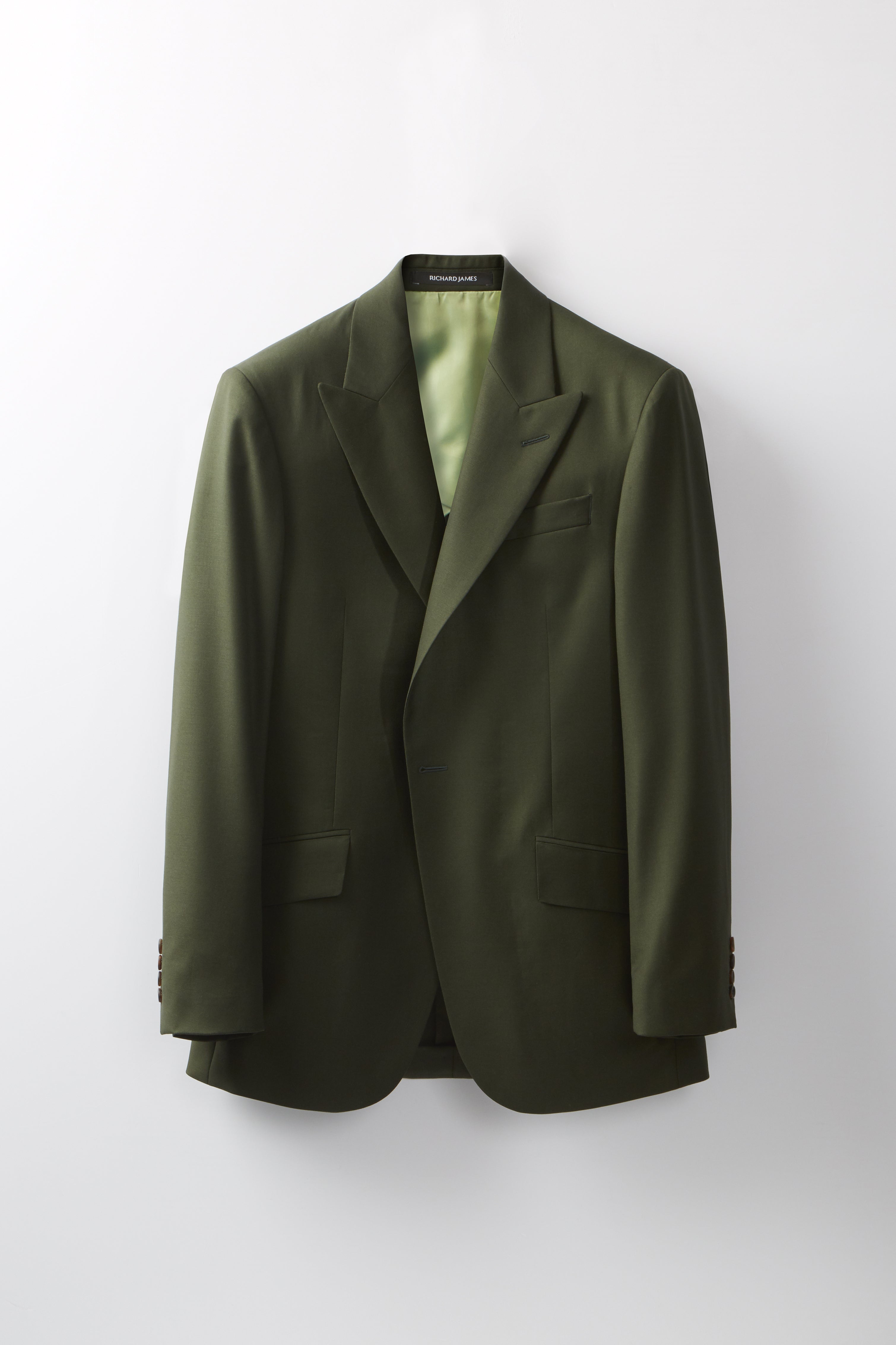 Chapman Suit – Dark Olive Virgin Wool Twill