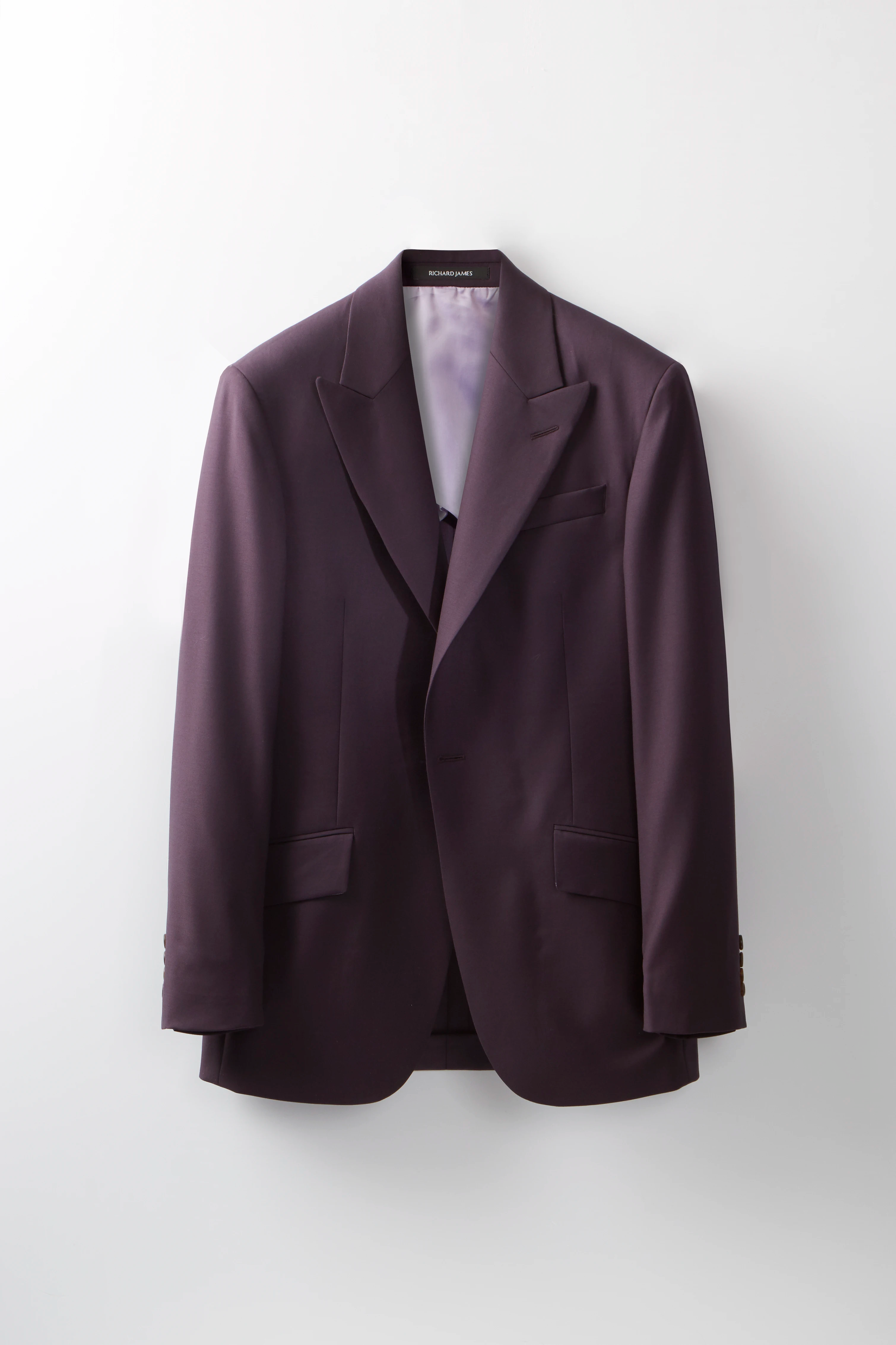 Chapman Jacket – Aubergine Virgin Wool Twill