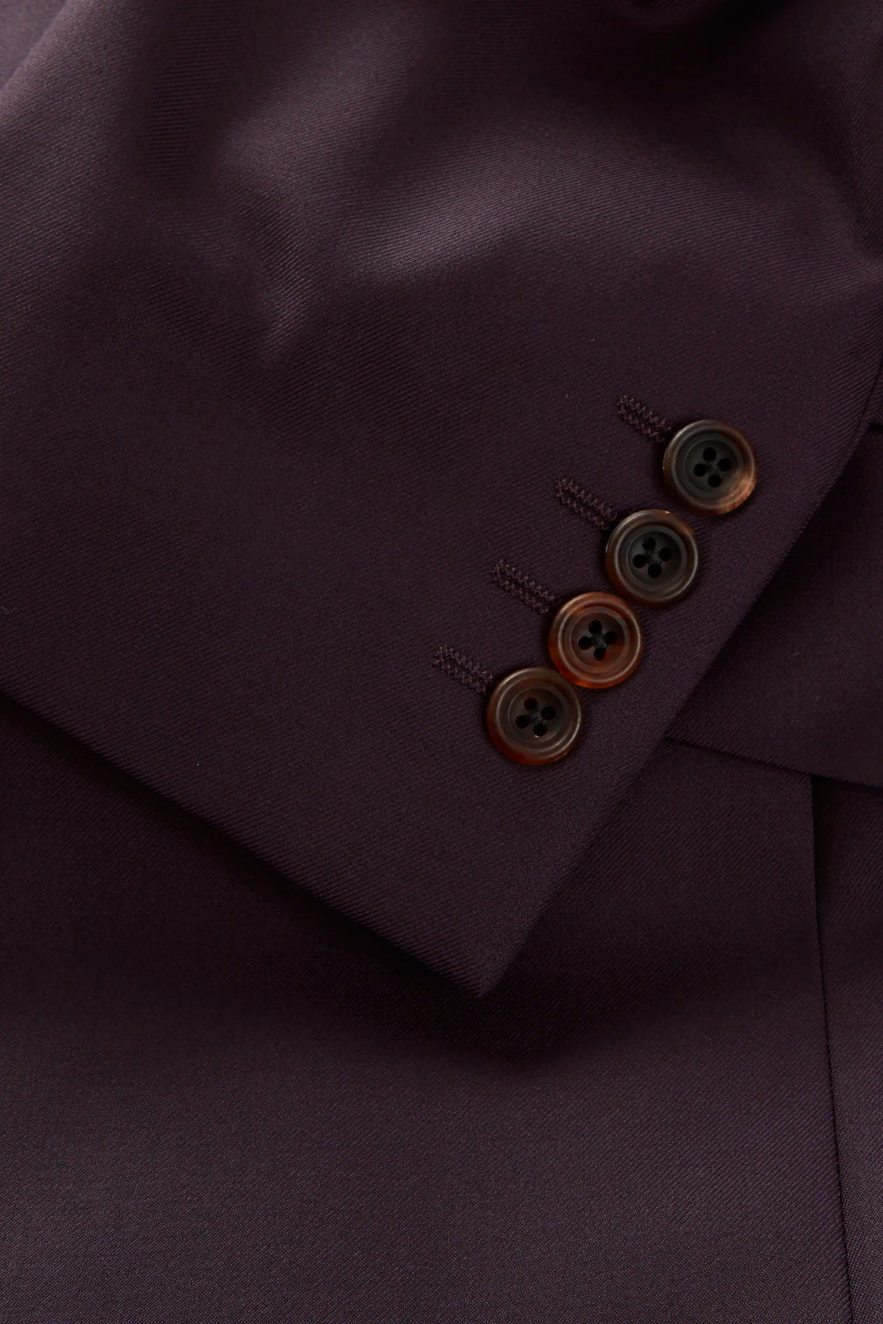 Chapman Jacket – Aubergine Virgin Wool Twill