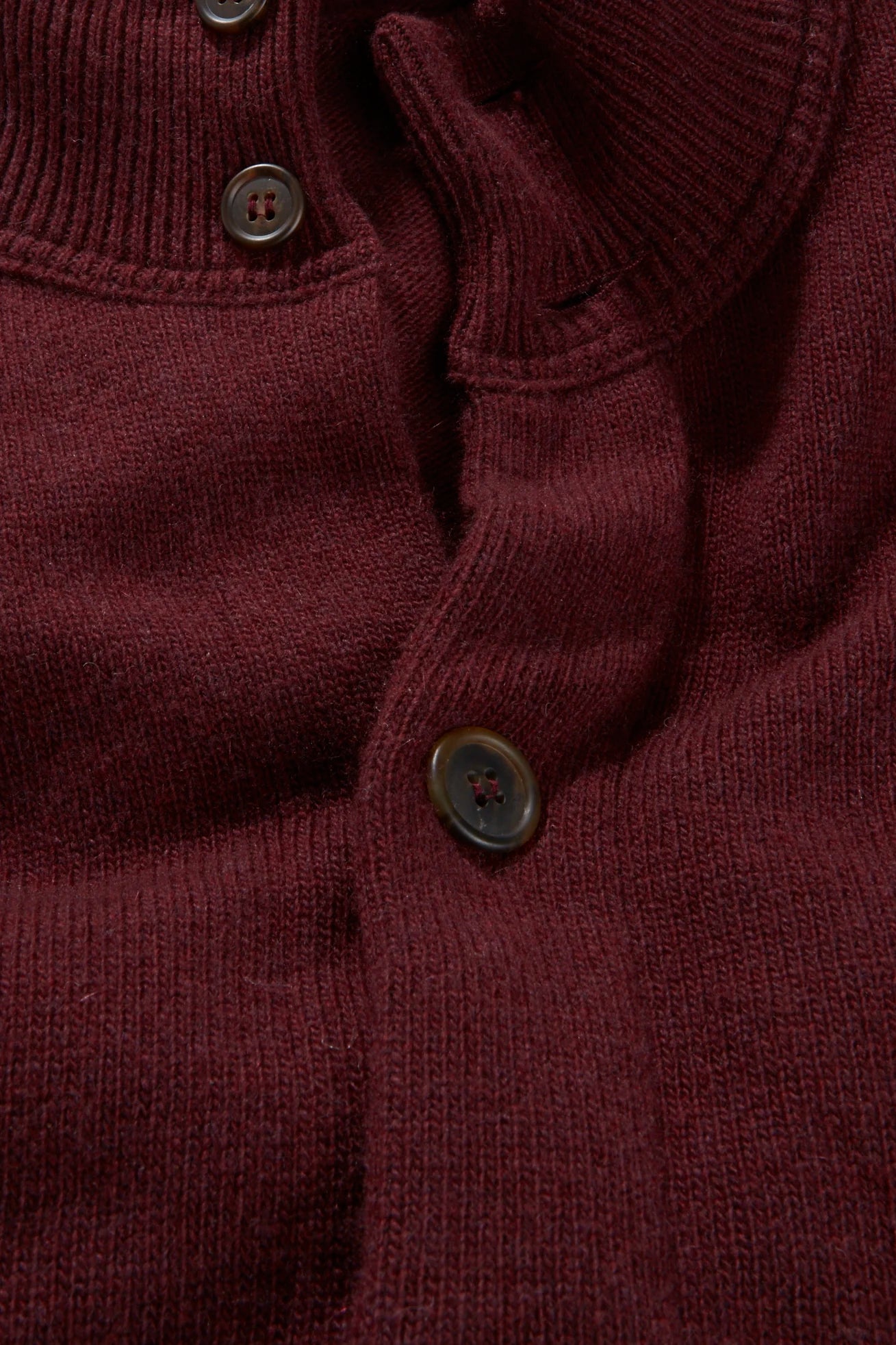 Knitted Bomber– Dark Burgundy Wool & Cashmere