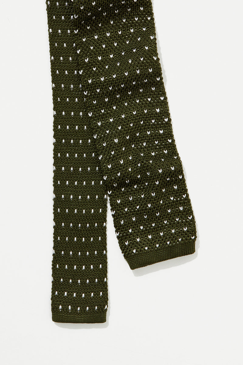 Spotted Silk Knitted Tie