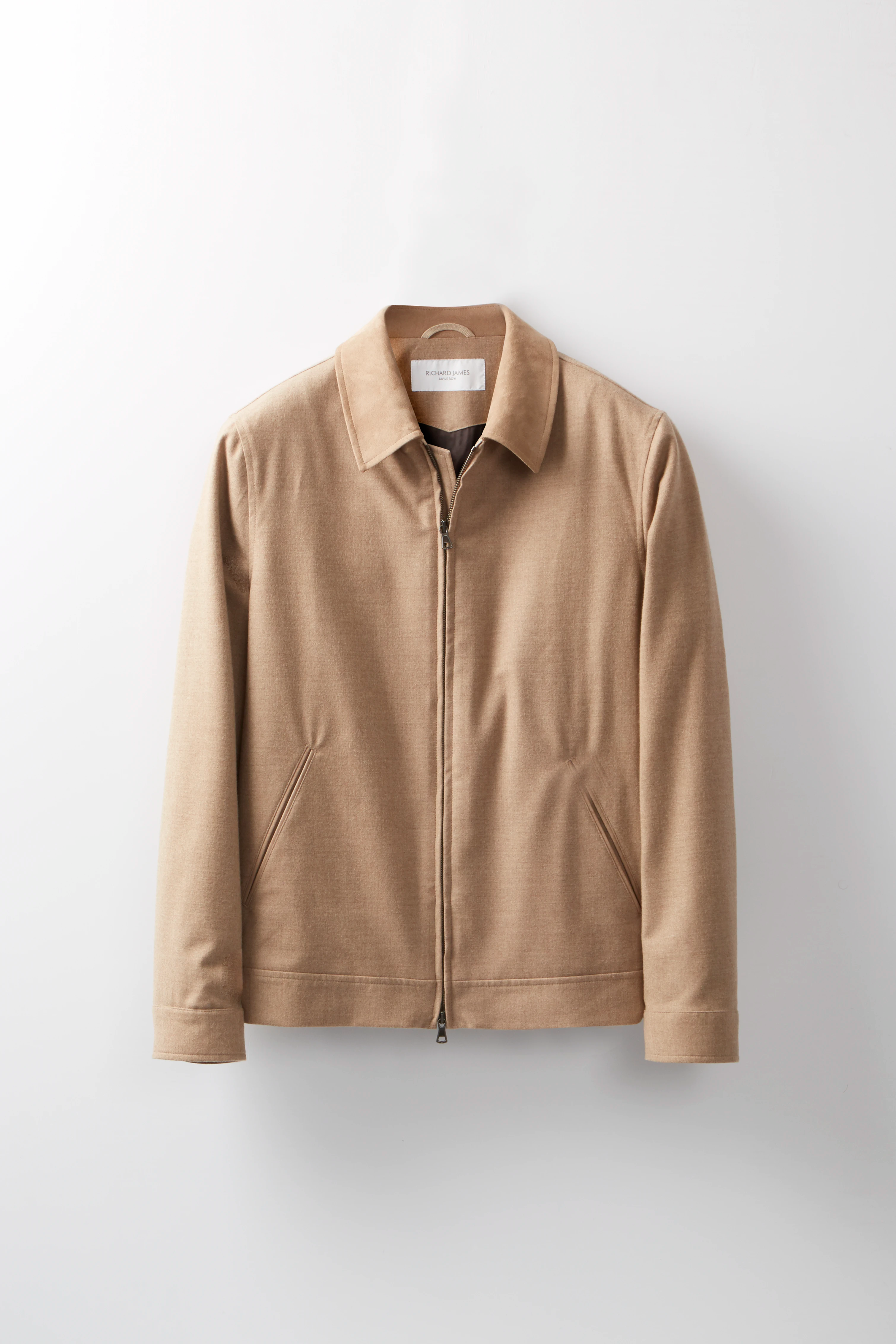 Zip Blouson – Sandstone Cashmere