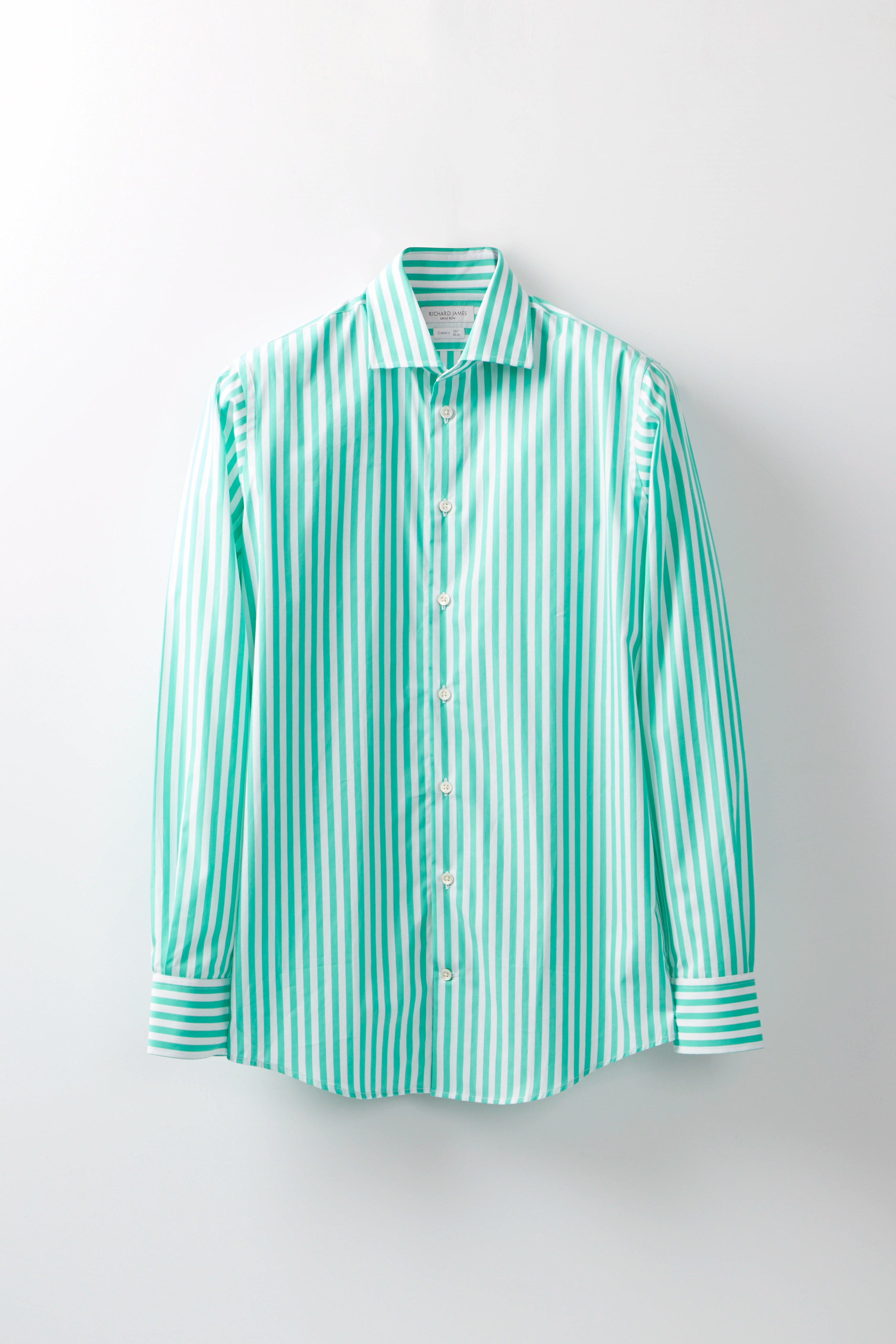 Classic Shirt – Green Bengal Stripe Cotton