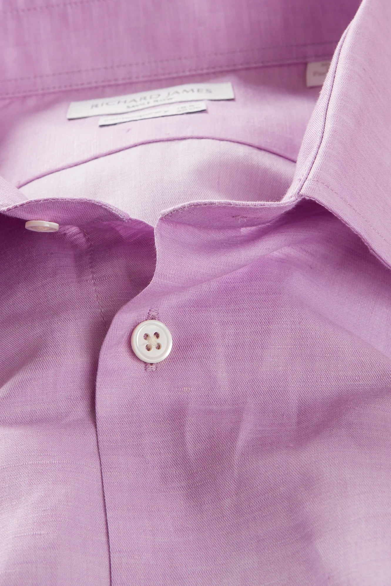 Contemporary Shirt – Lilac Linen & Cotton