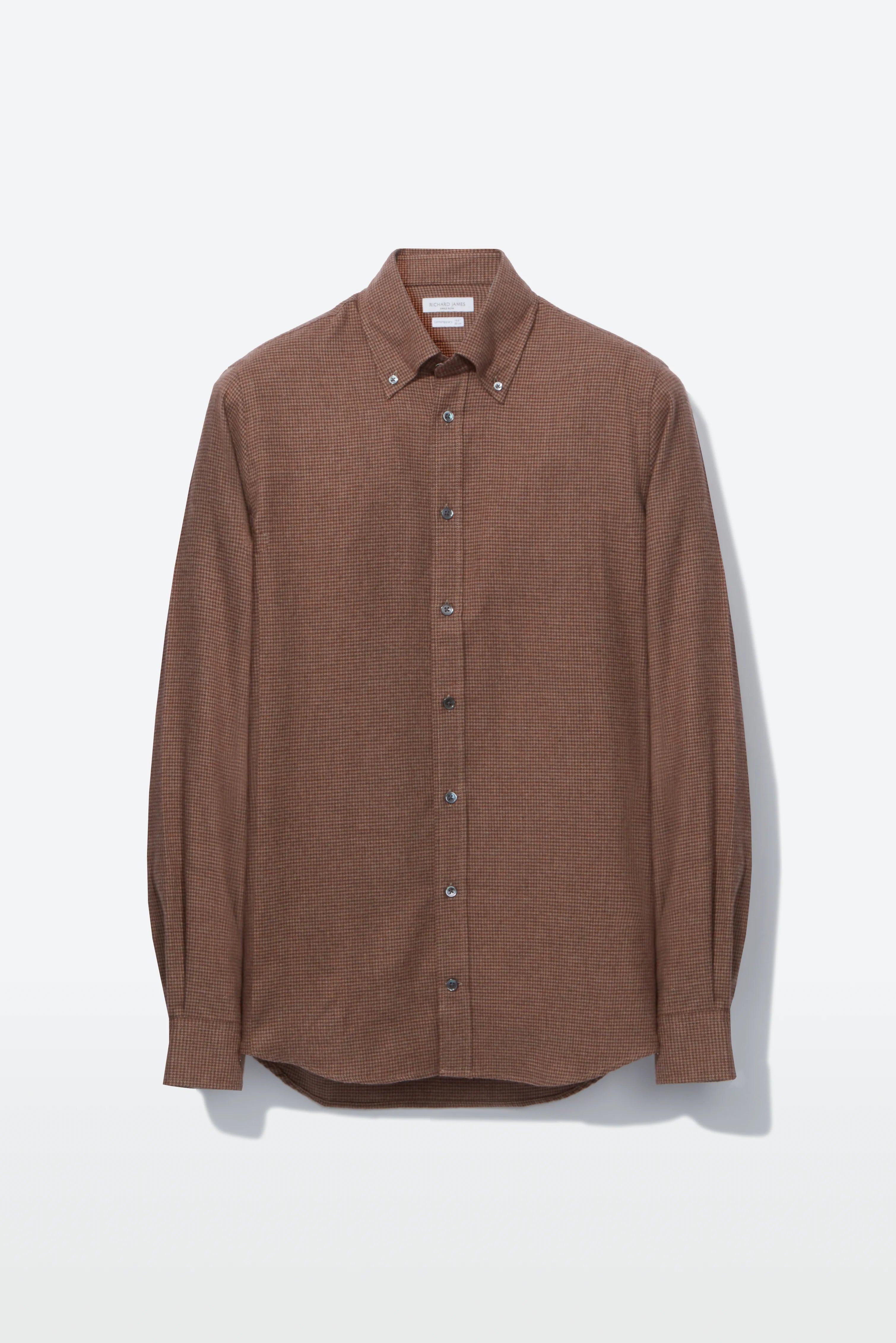 Button-Down Shirt – Nutmeg Puppytooth Flannel