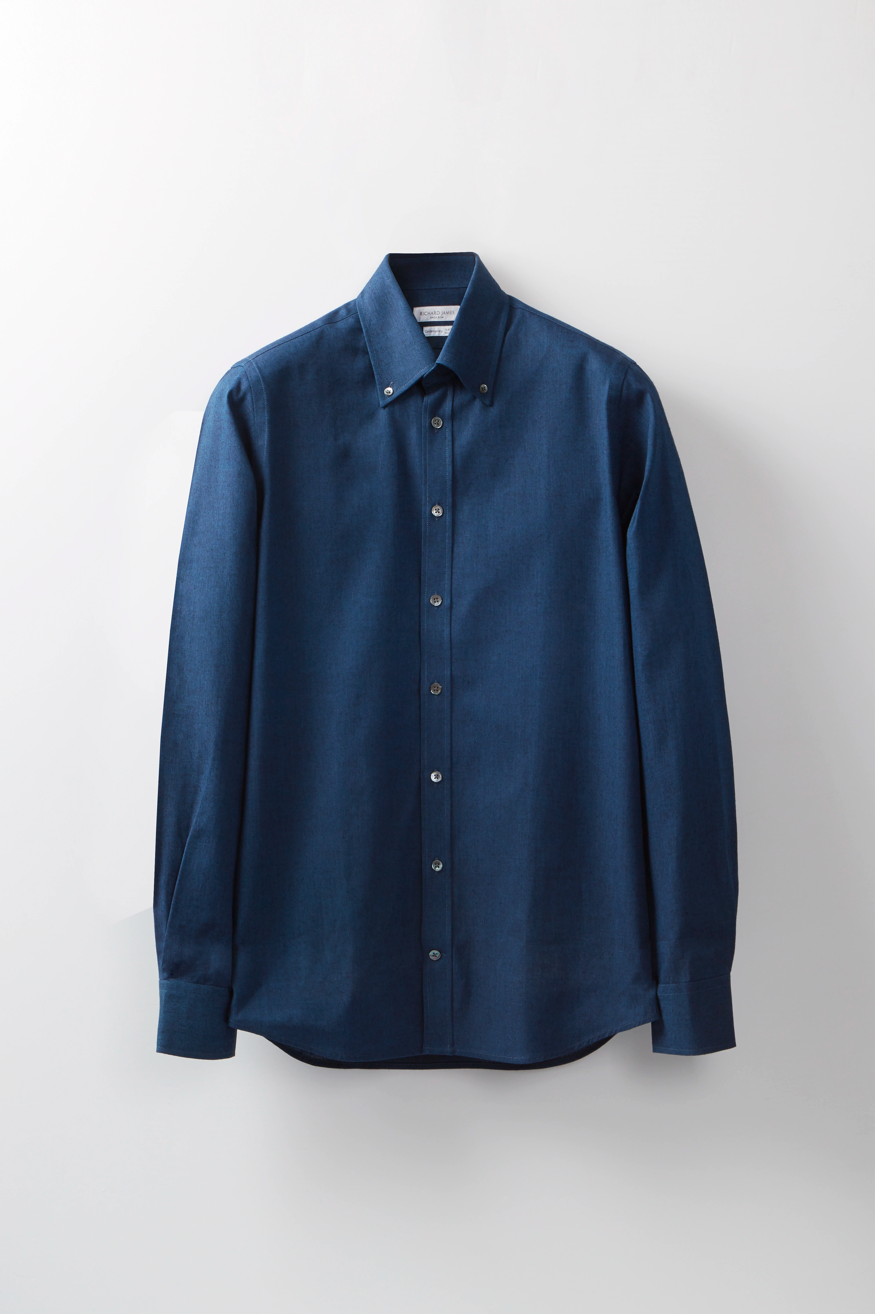 Button-Down Shirt – Navy Cotton Chambray