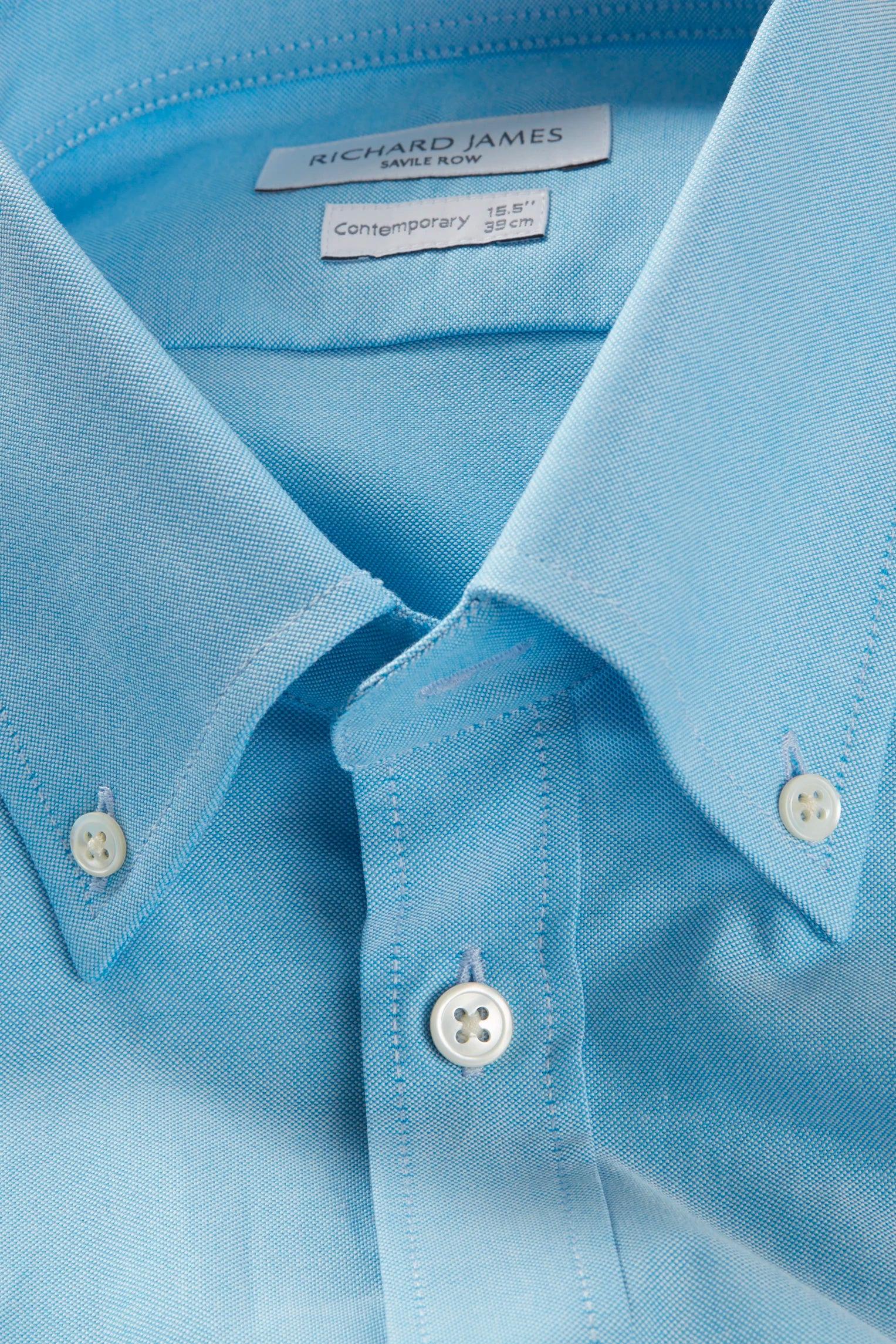 Button-Down Shirt – Aqua Cotton Oxford