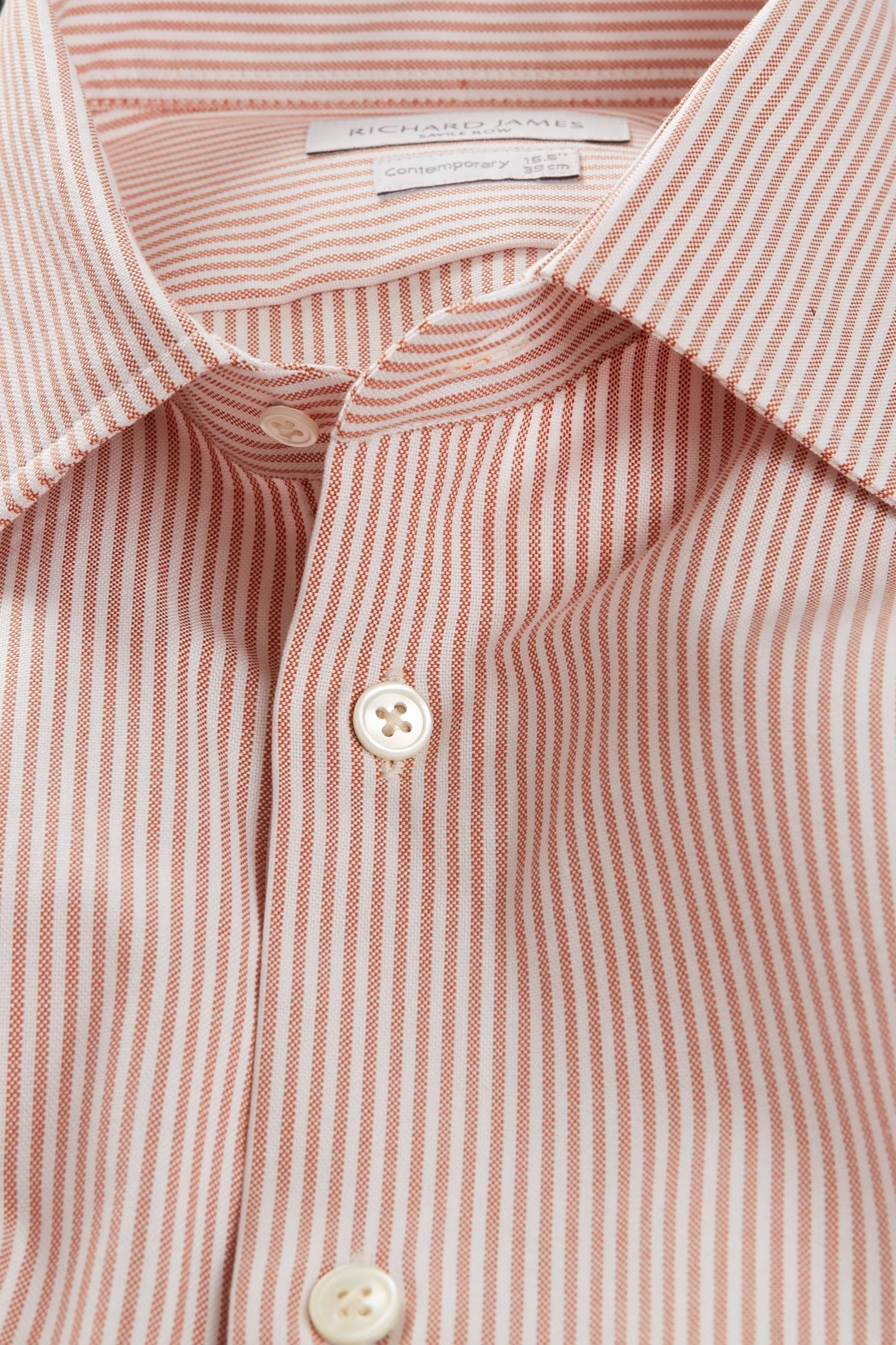 Contemporary Shirt – Rust Bengal Stripe