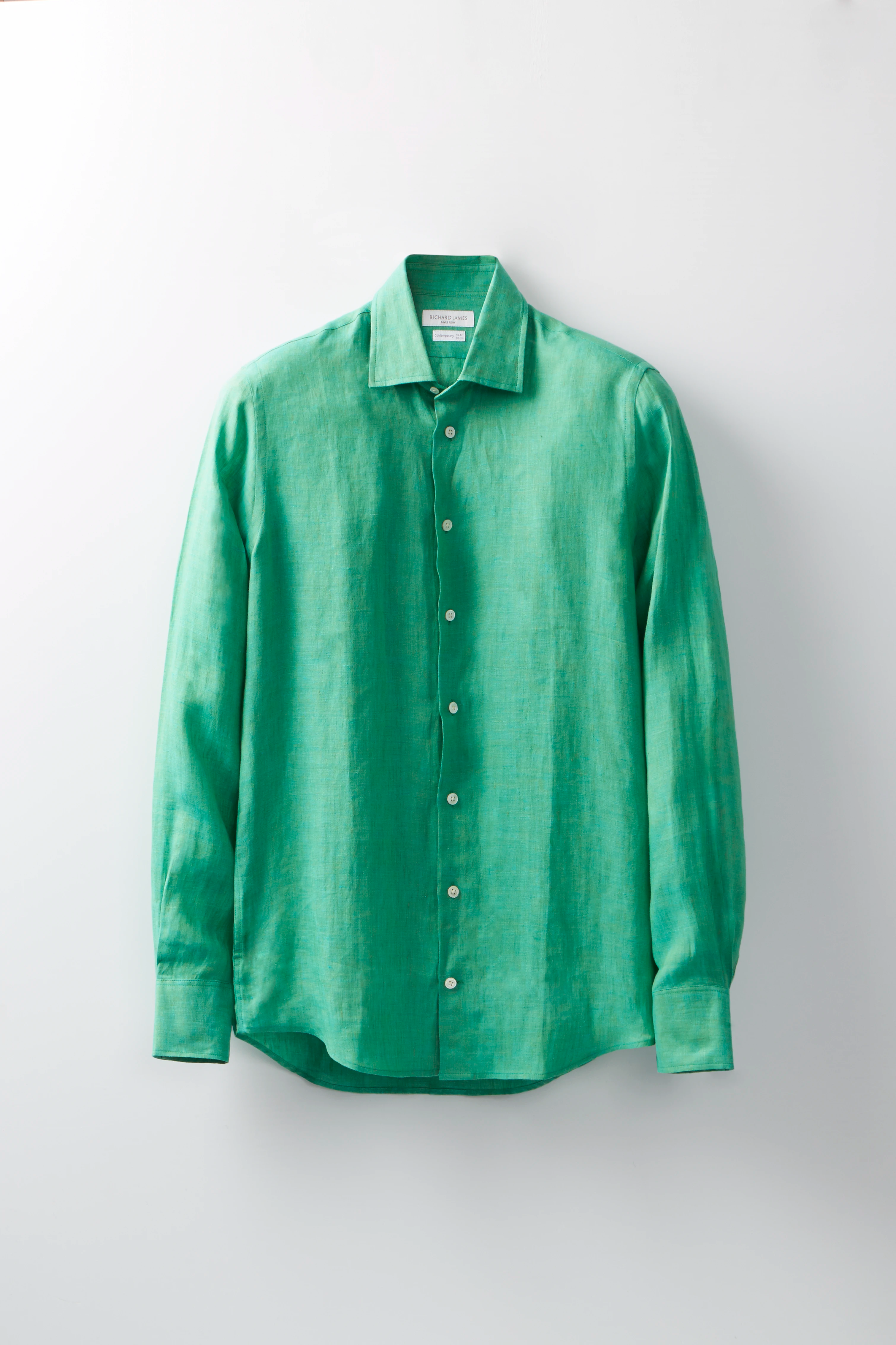Contemporary Shirt – Green Linen