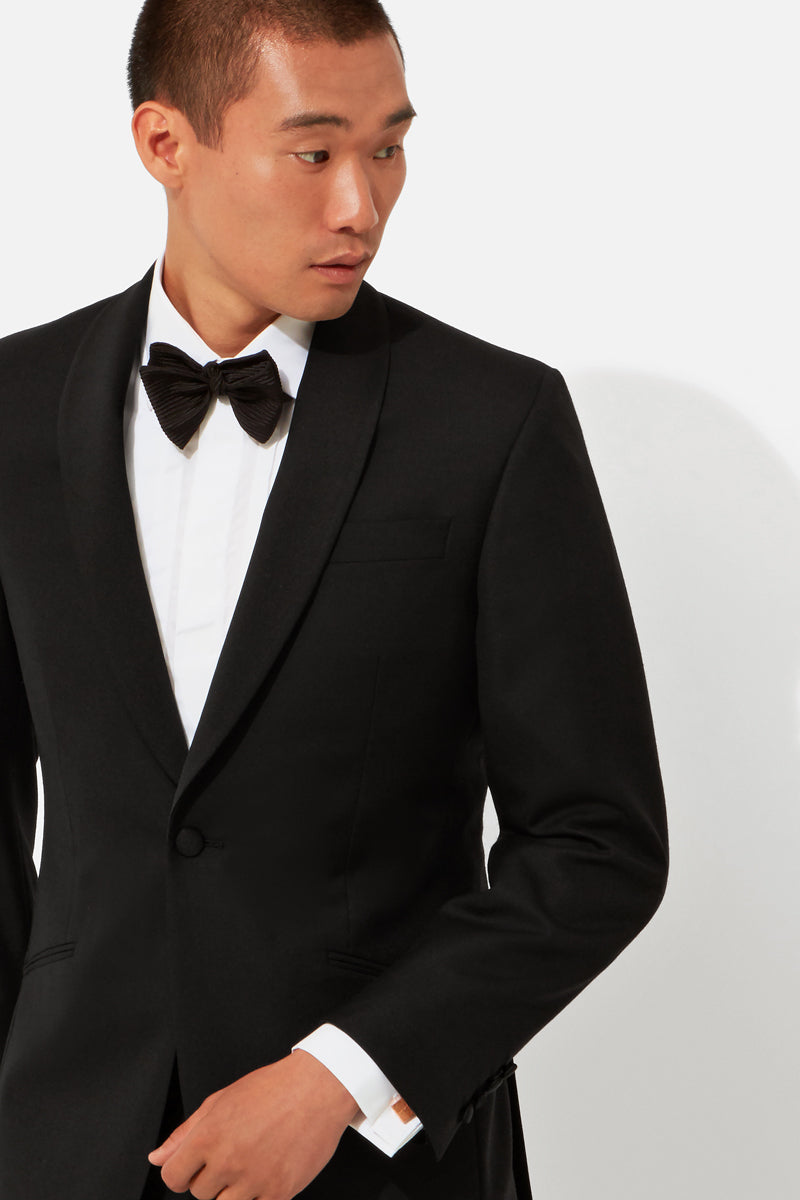 Black Shawl Collar Evening Suit