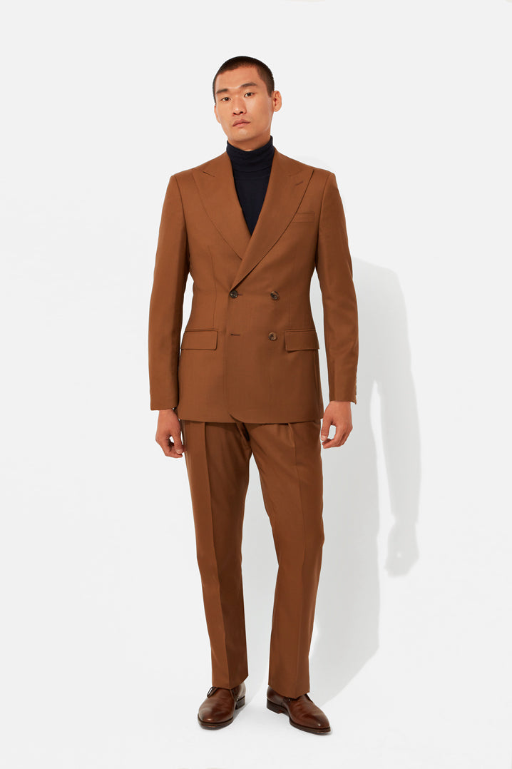 Double-Breasted Fine Twill Suit