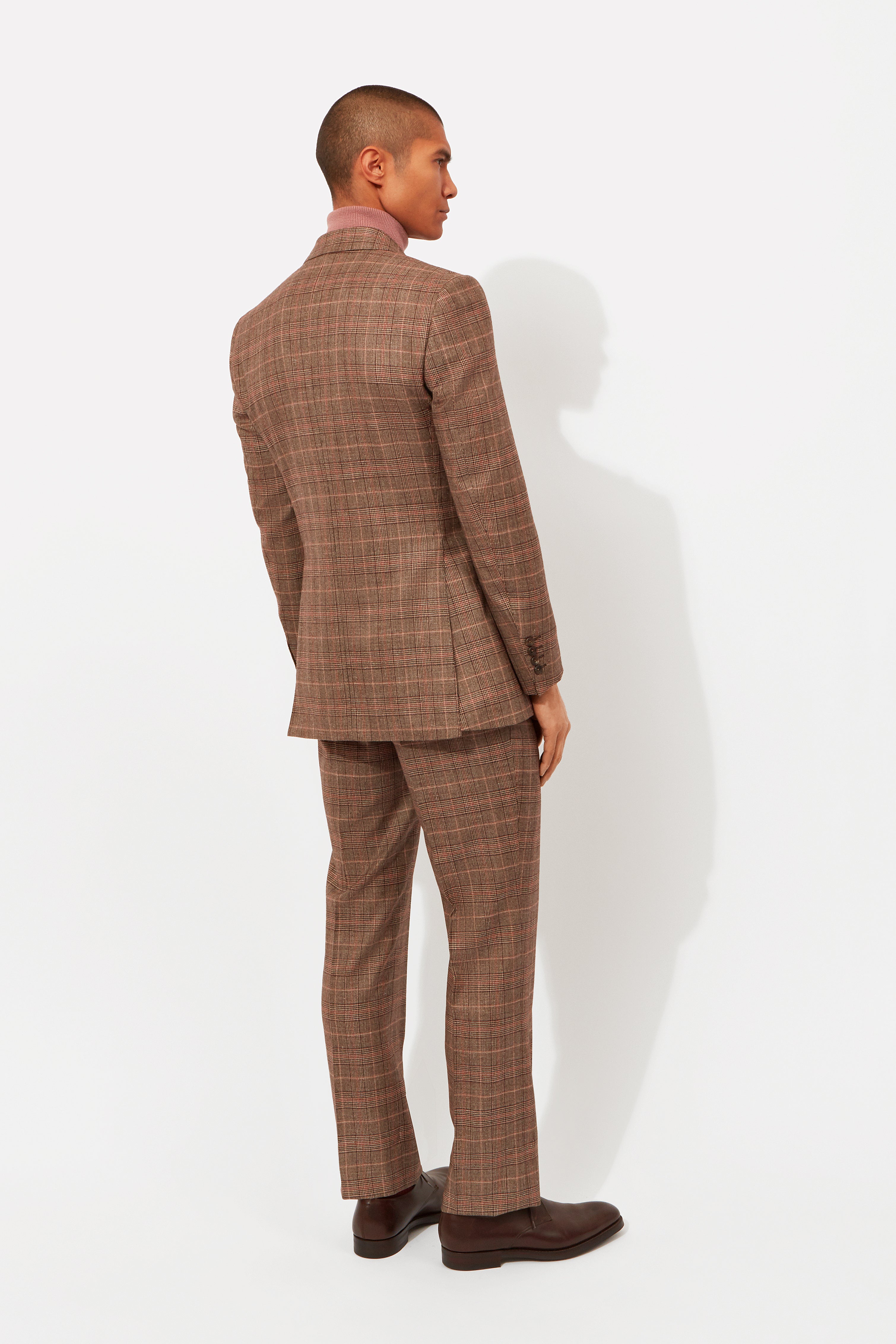 Double-Breasted Prince of Wales Check Suit