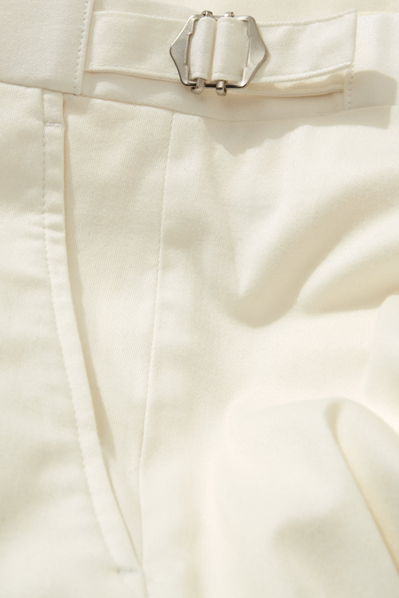 Ivory Cotton Twill Suit
