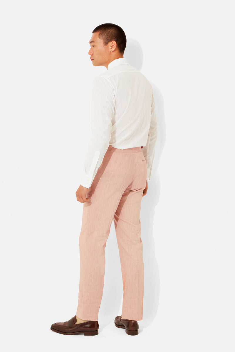 Washed Linen Blend Trousers