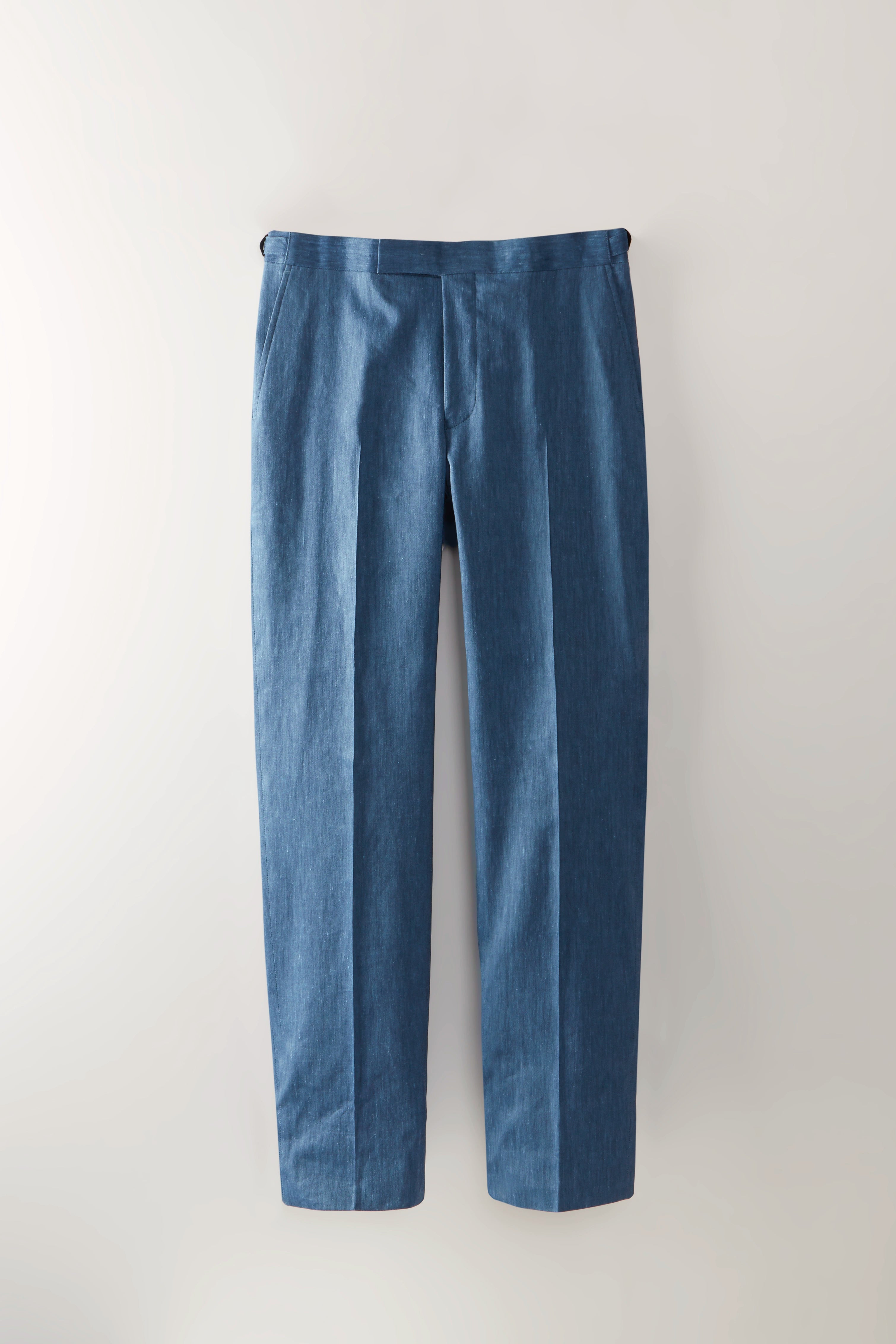 Chapman Suit – Denim Blue Stretch Linen & Wool