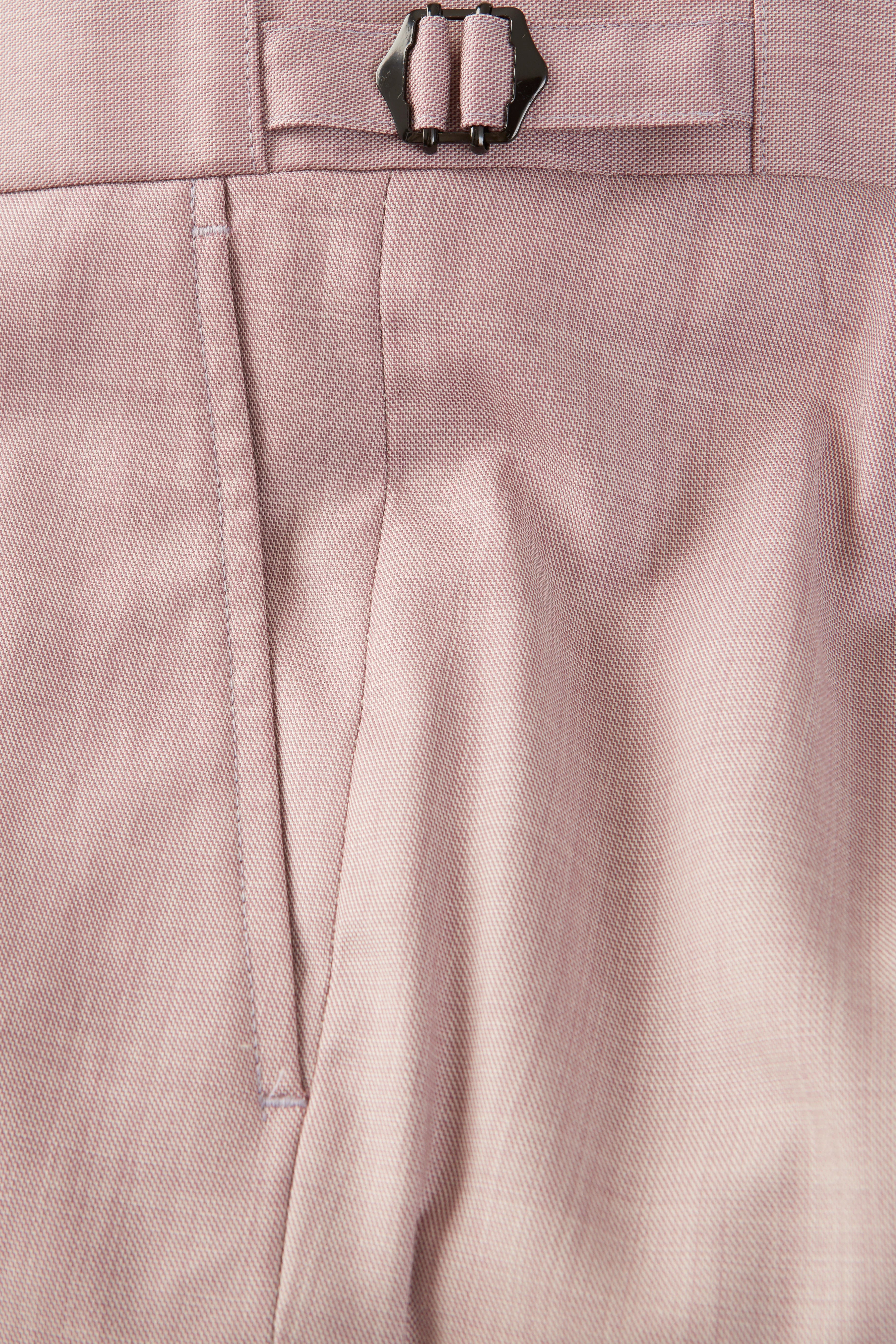 Chapman Trousers – Dusty Pink Wool Sharkskin