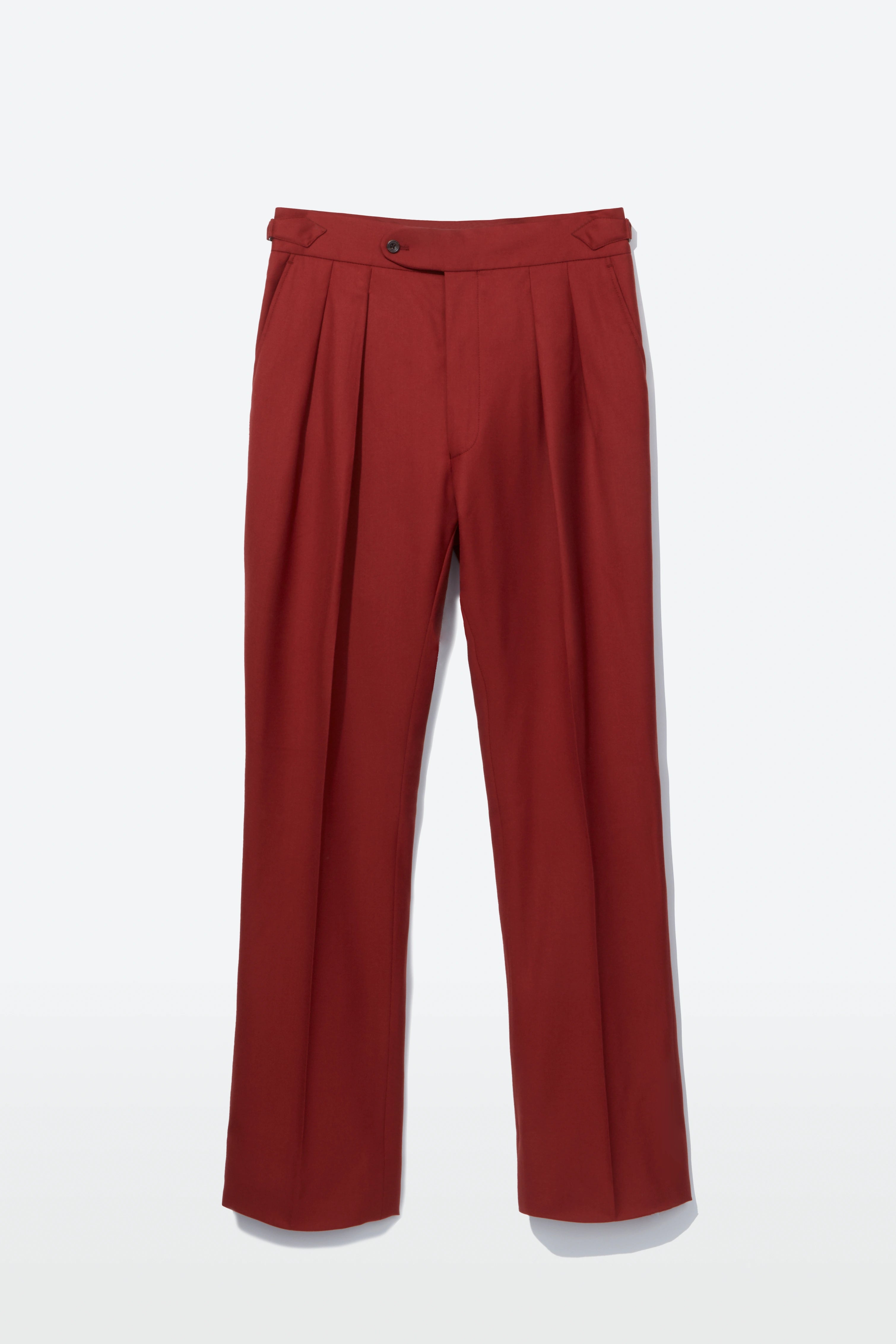 Hepworth Trousers – Rust 130s Wool Twill